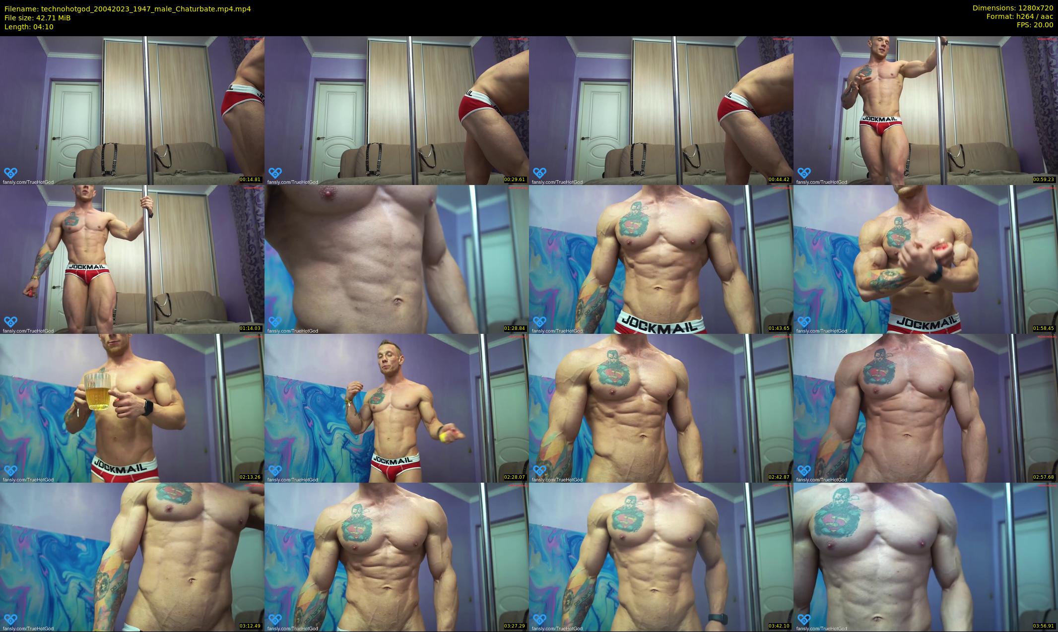 technohotgod — 5 minute Chaturbate male cam show recording, 720p, Apr 20, 2023