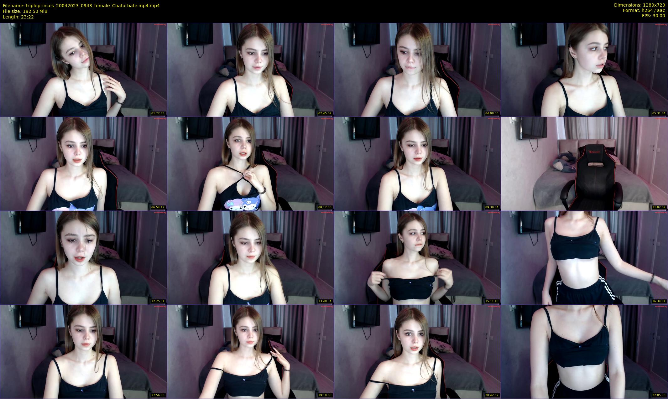 tripleprinces — 24 minute Chaturbate female cam show recording, 720p, Apr 20, 2023