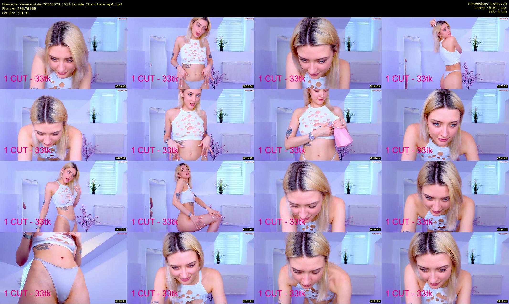 venera_style — 62 minute Chaturbate female cam show recording, 720p, Apr 20, 2023