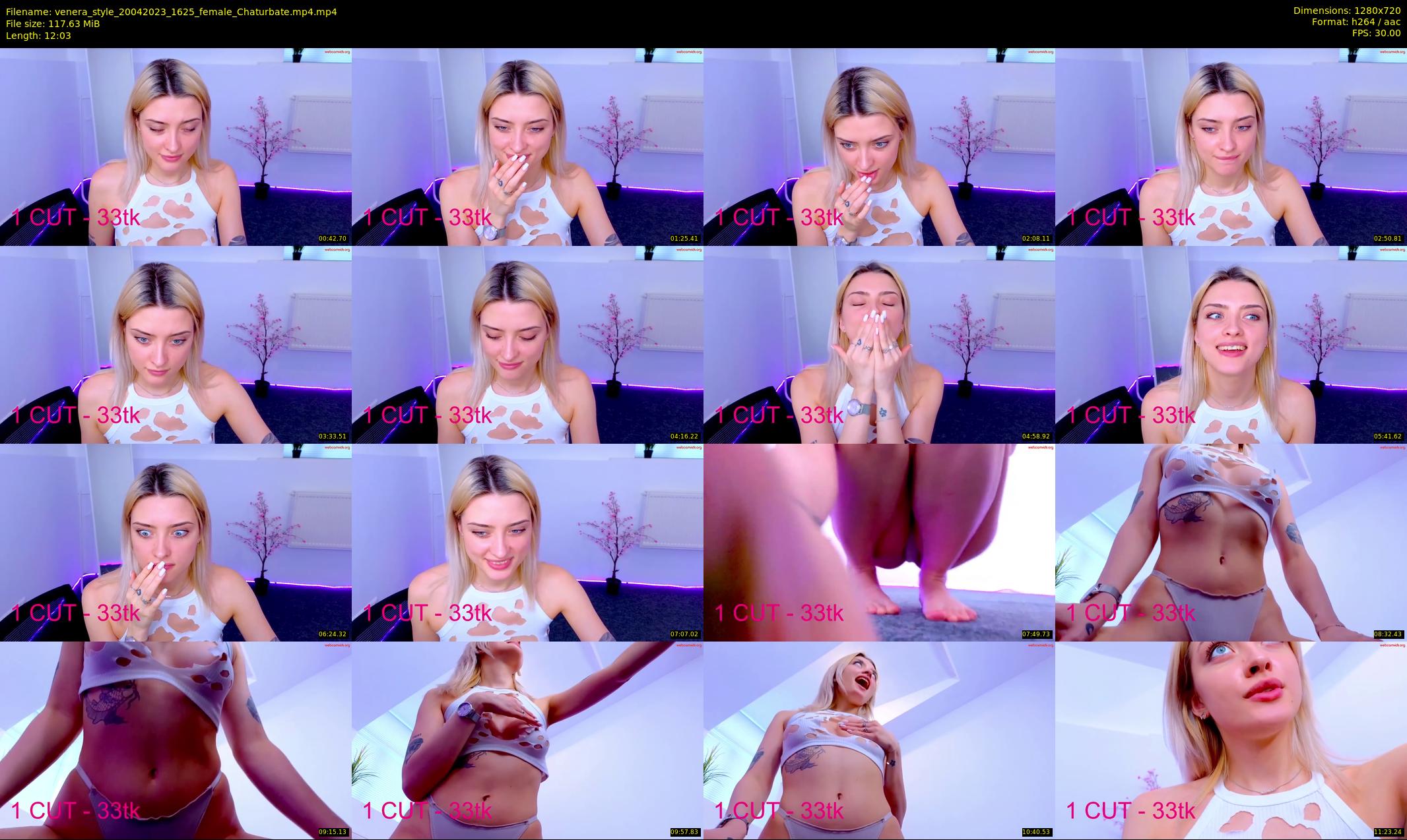 venera_style — 13 minute Chaturbate female cam show recording, 720p, Apr 20, 2023