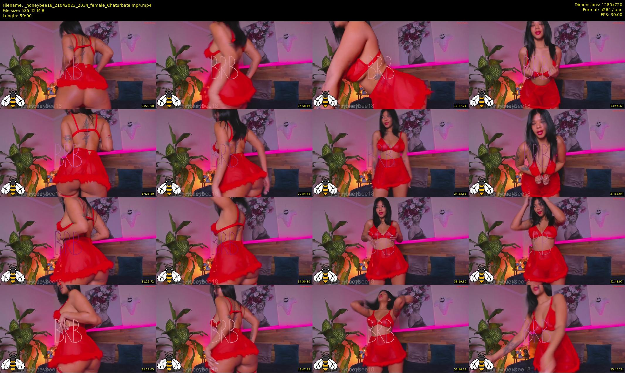 _honeybee18 — 59 minute Chaturbate female cam show recording, 720p, Apr 21, 2023