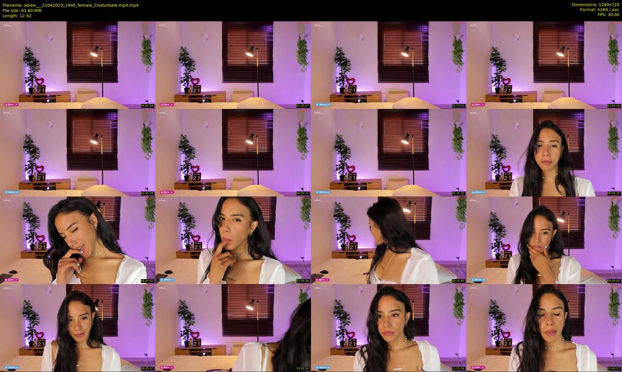 abiee__ — 13 minute Chaturbate female cam show recording, 720p, Apr 21, 2023