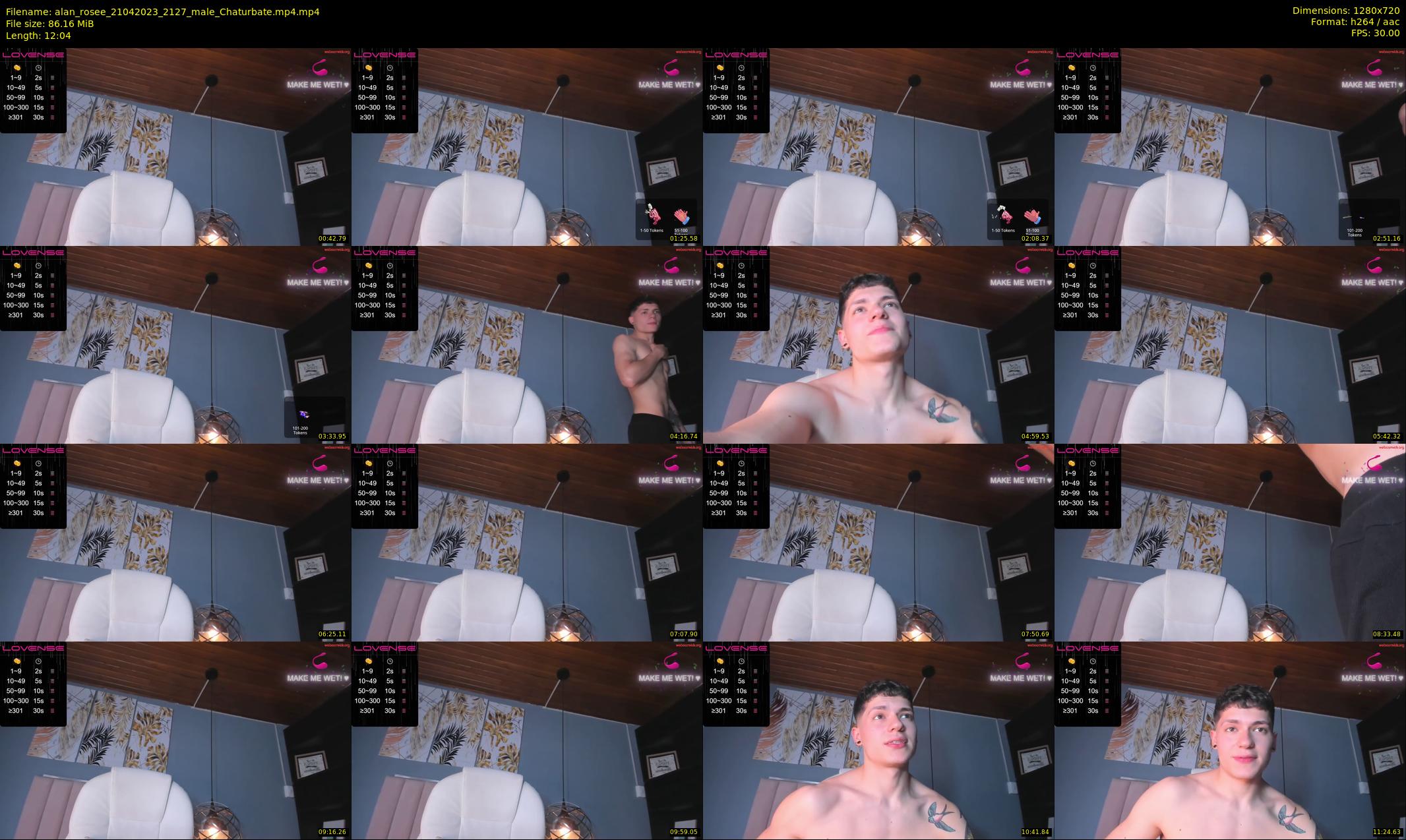 alan_rosee — 13 minute Chaturbate male cam show recording, 720p, Apr 21, 2023