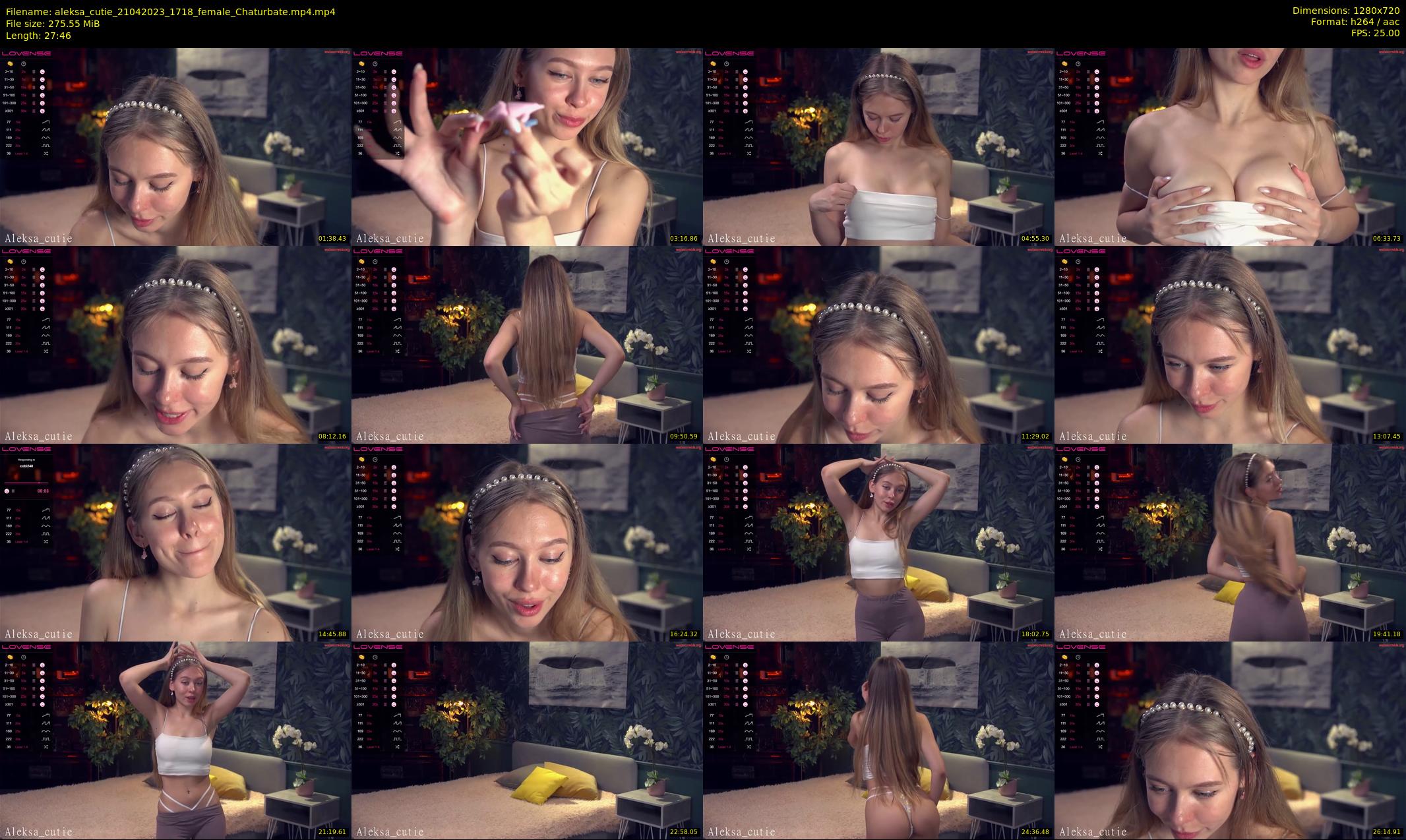 aleksa_cutie — 28 minute Chaturbate female cam show recording, 720p, Apr 21, 2023