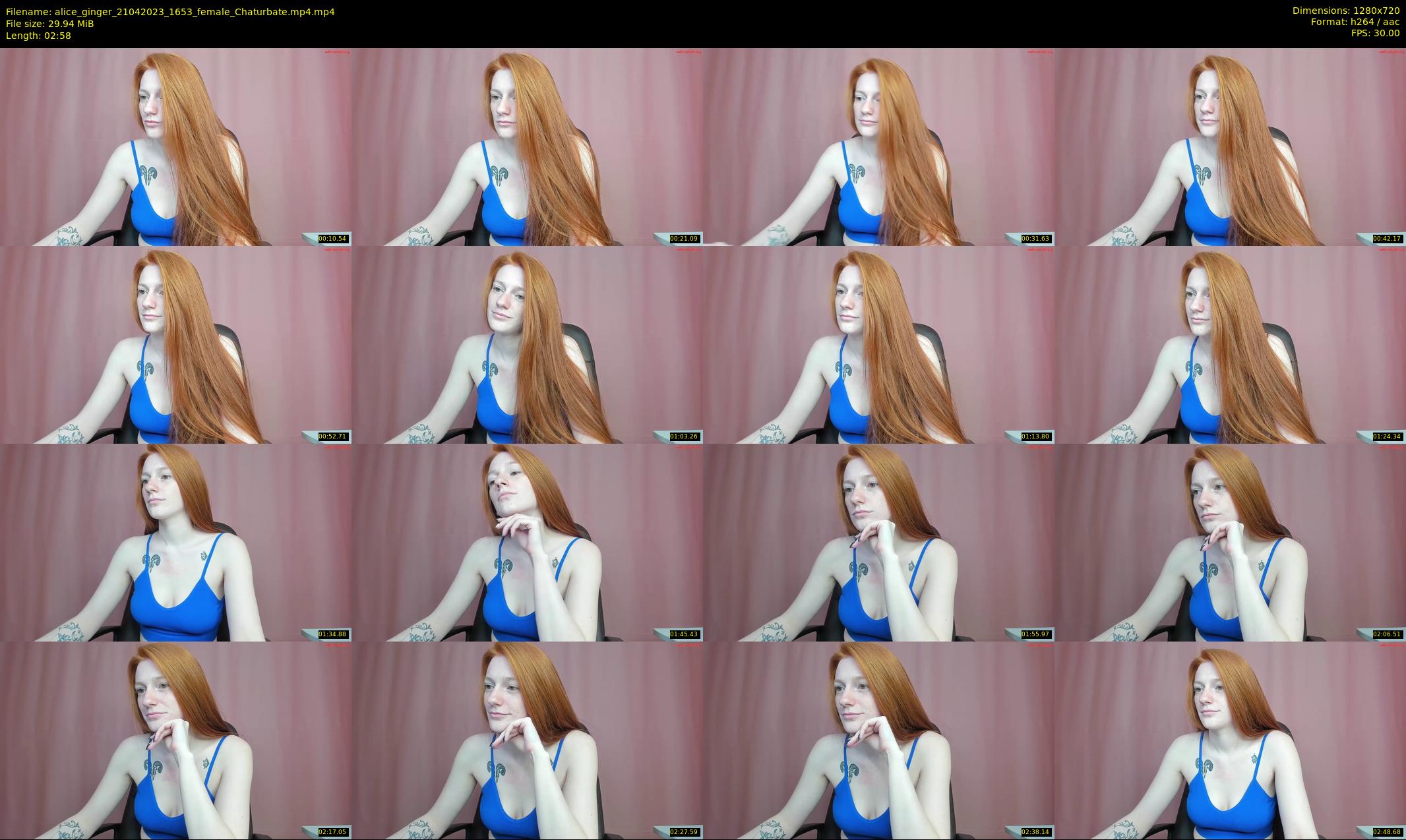 alice_ginger — 3 minute Chaturbate female cam show recording, 720p, Apr 21, 2023