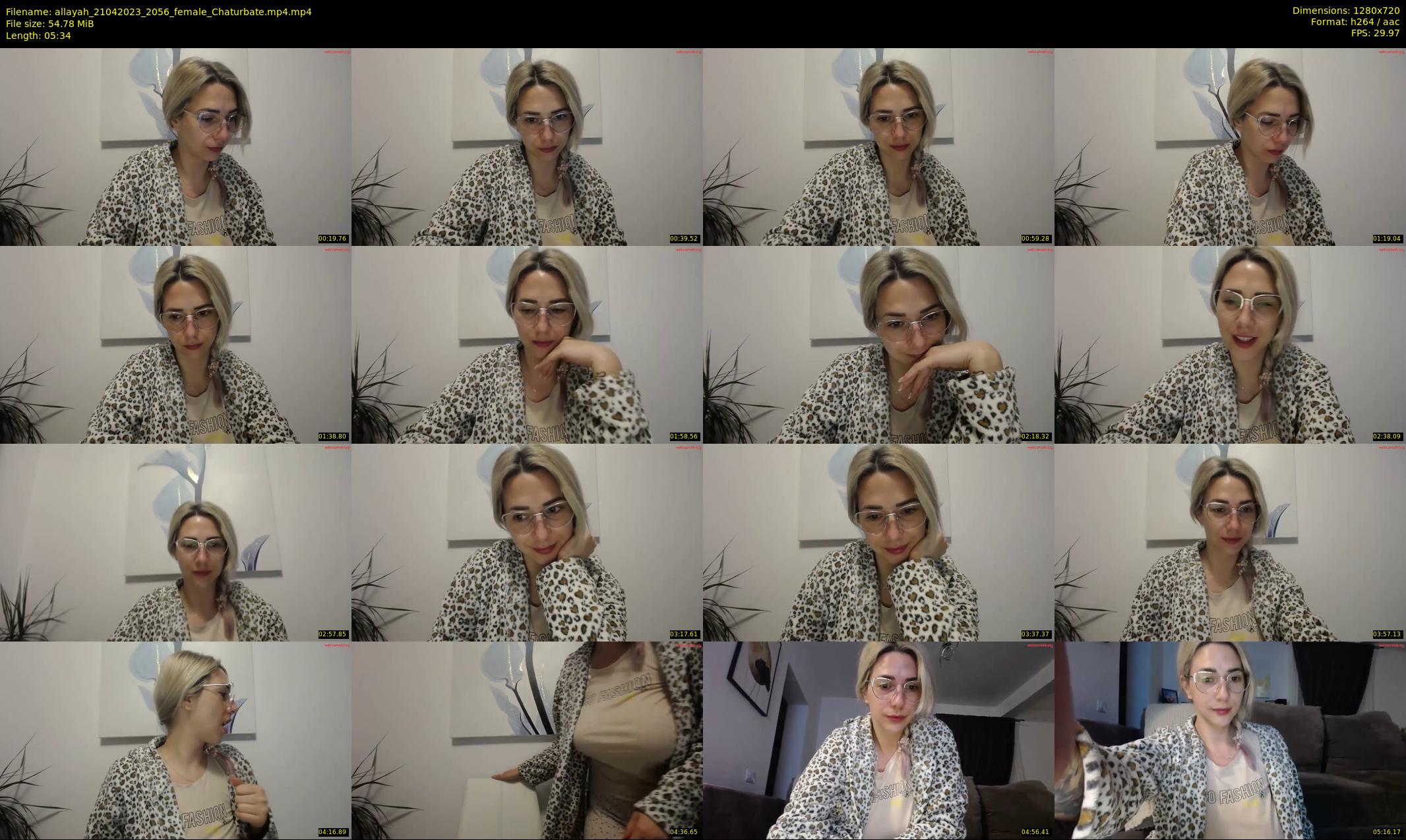 allayah — 6 minute Chaturbate female cam show recording, 720p, Apr 21, 2023