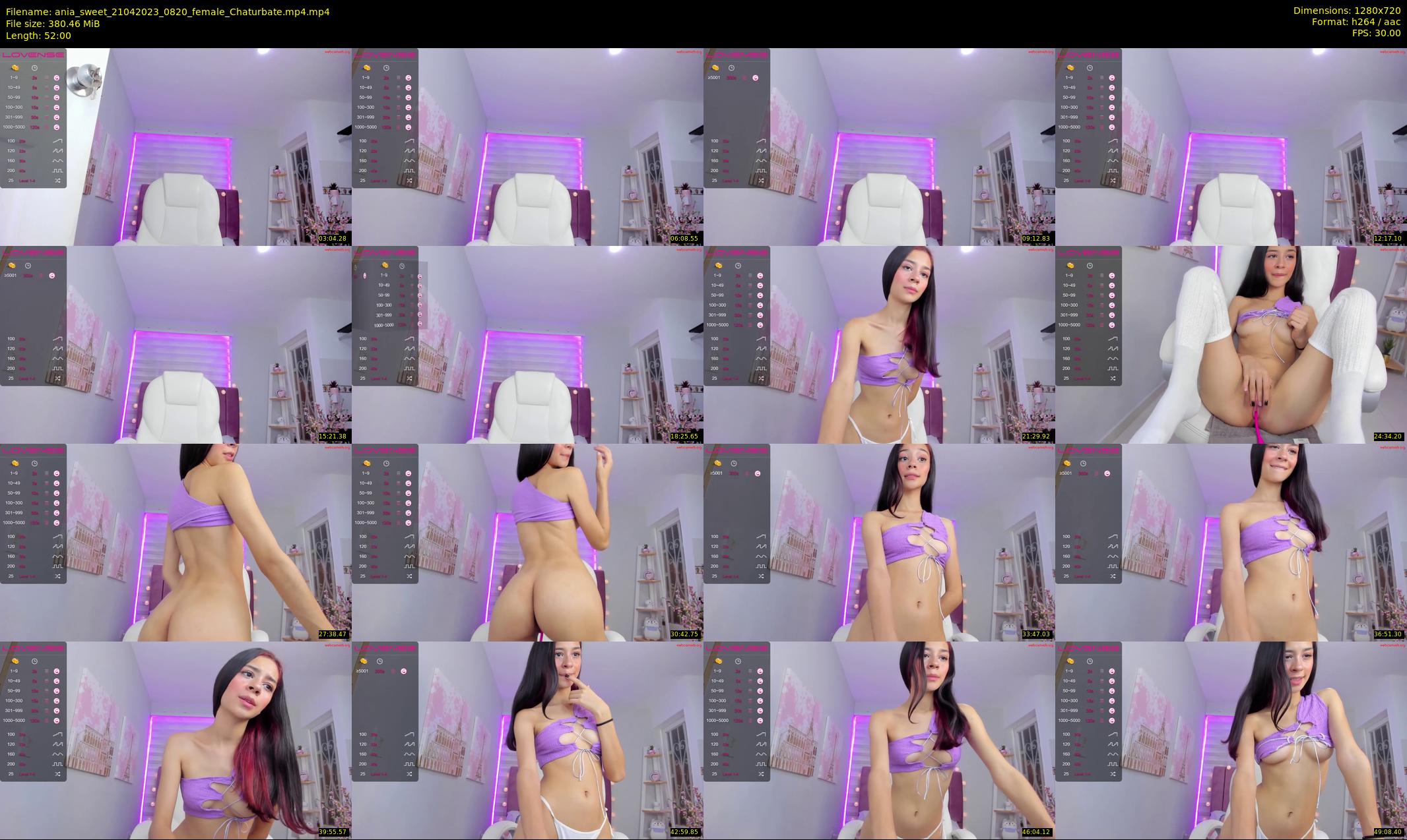 ania_sweet — 52 minute Chaturbate female cam show recording, 720p, Apr 21, 2023