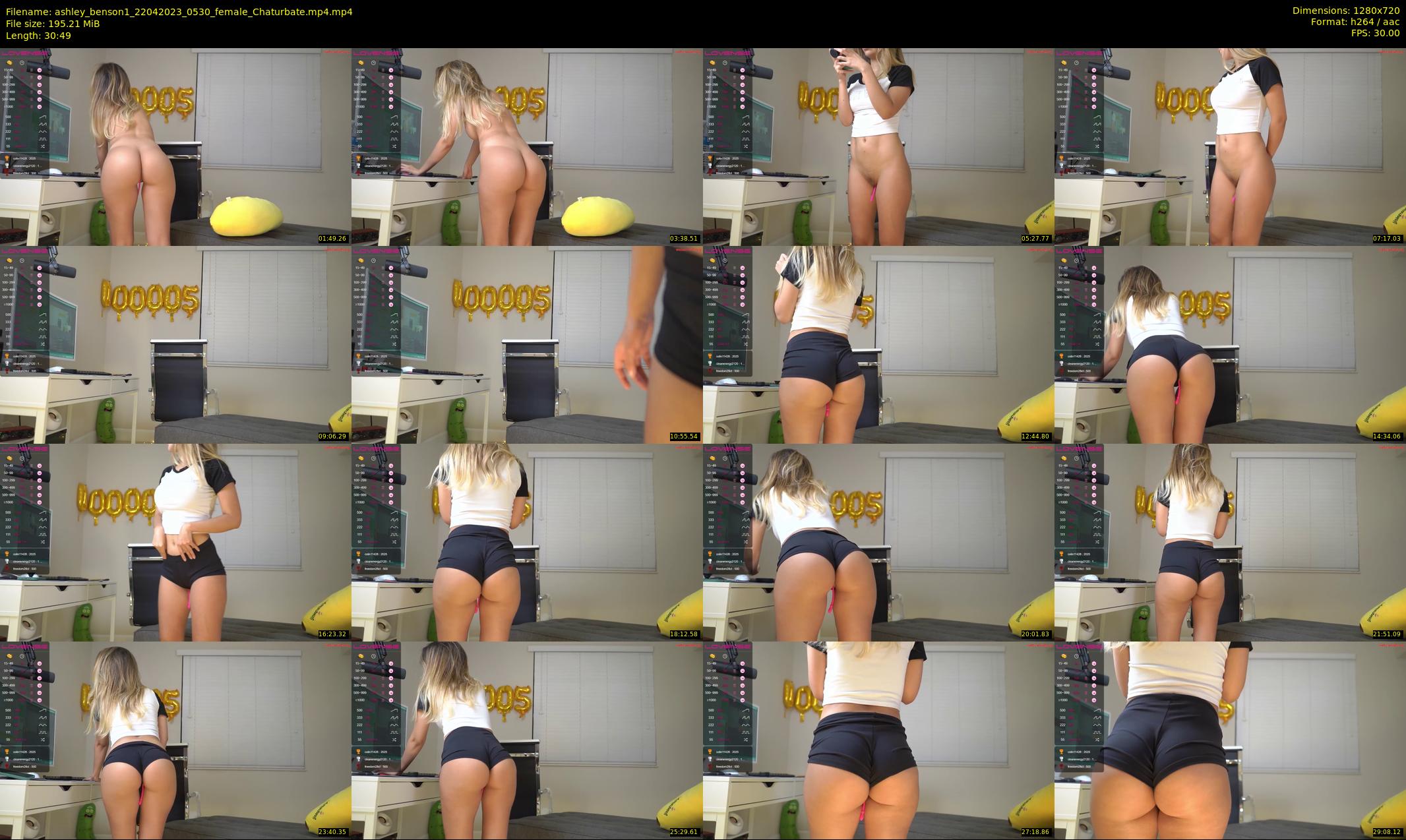 ashley_benson1 — 31 minute Chaturbate female cam show recording, 720p, Apr 22, 2023