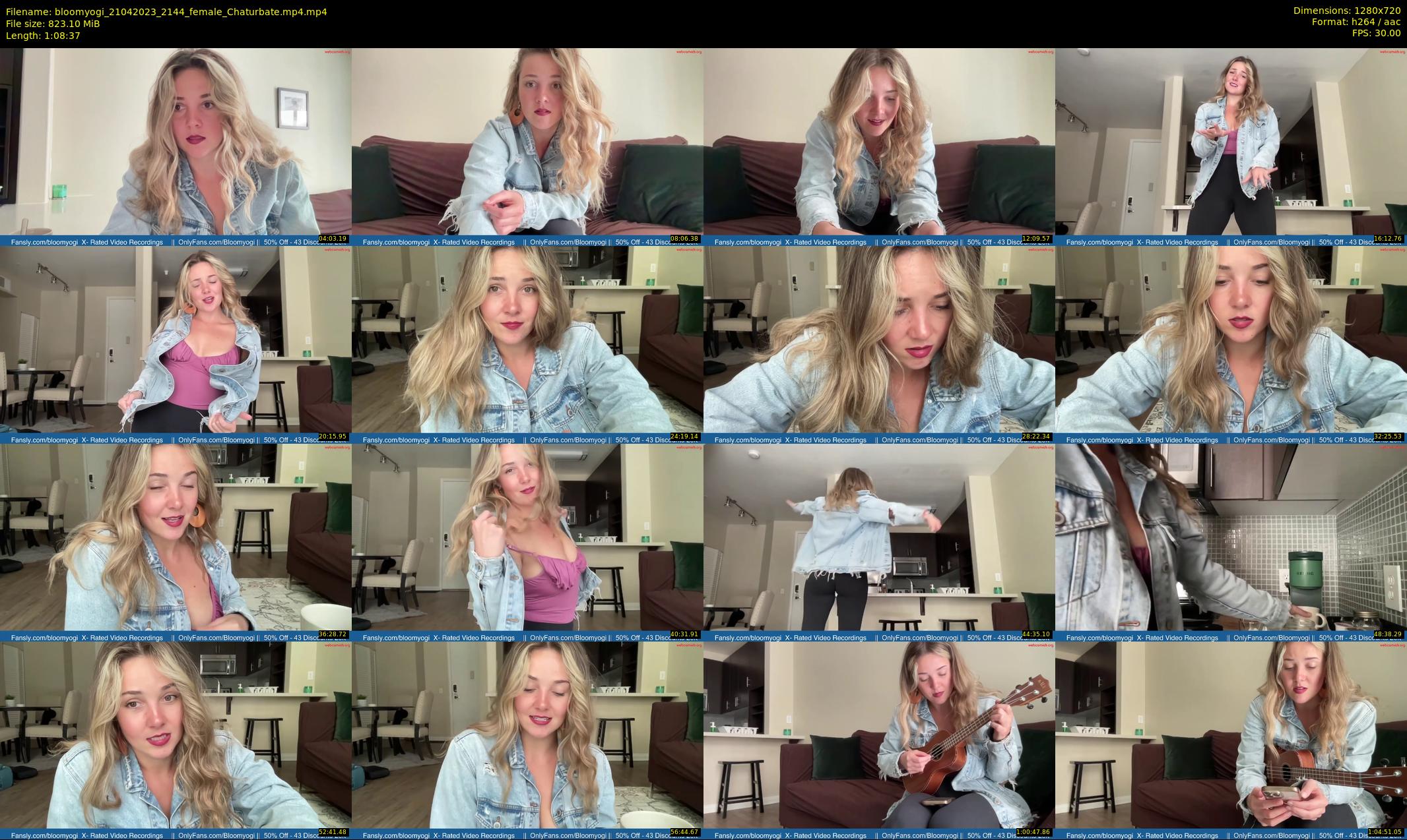 bloomyogi — 69 minute Chaturbate female cam show recording, 720p, Apr 21, 2023