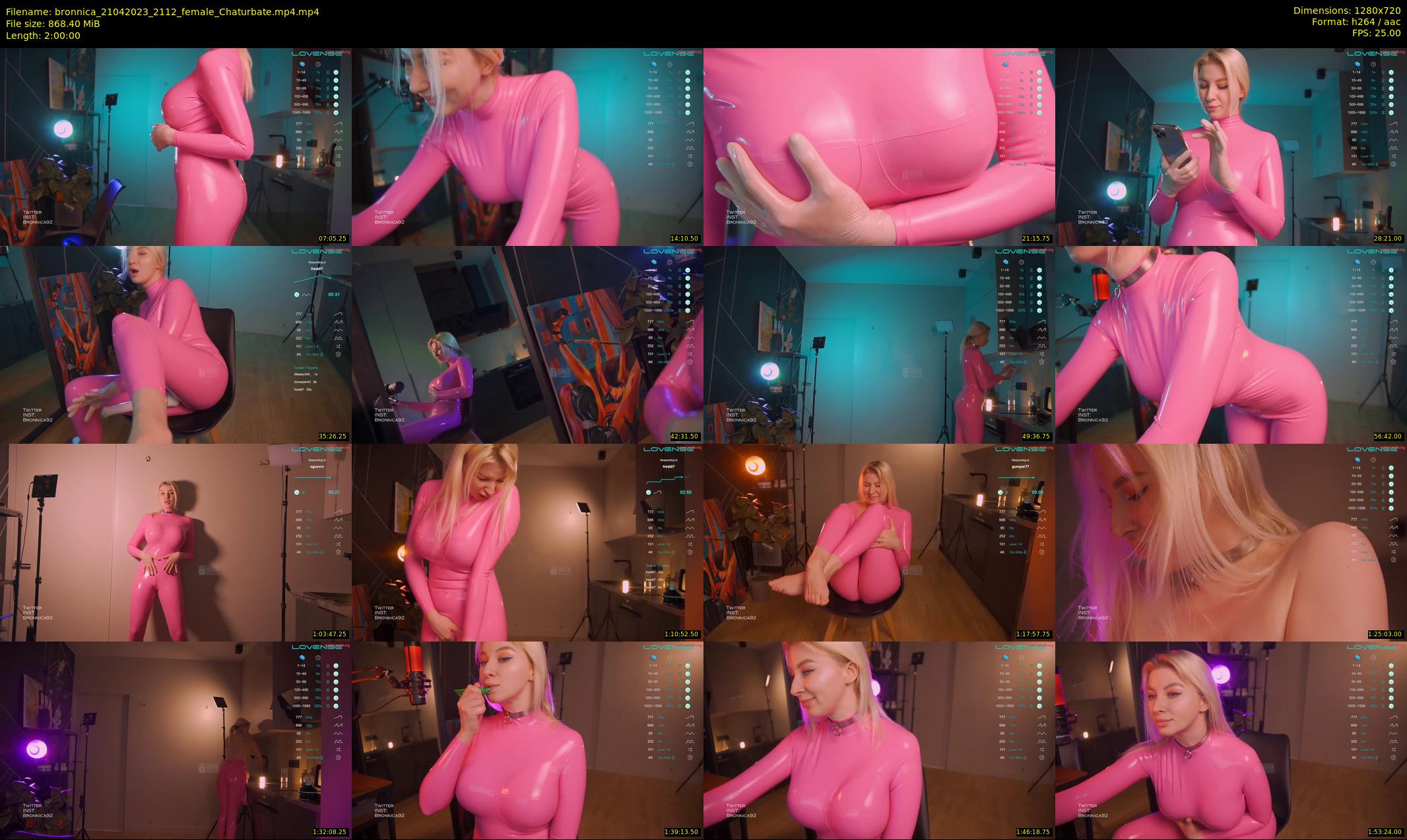 bronnica — 120 minute Chaturbate female cam show recording, 720p, Apr 21, 2023