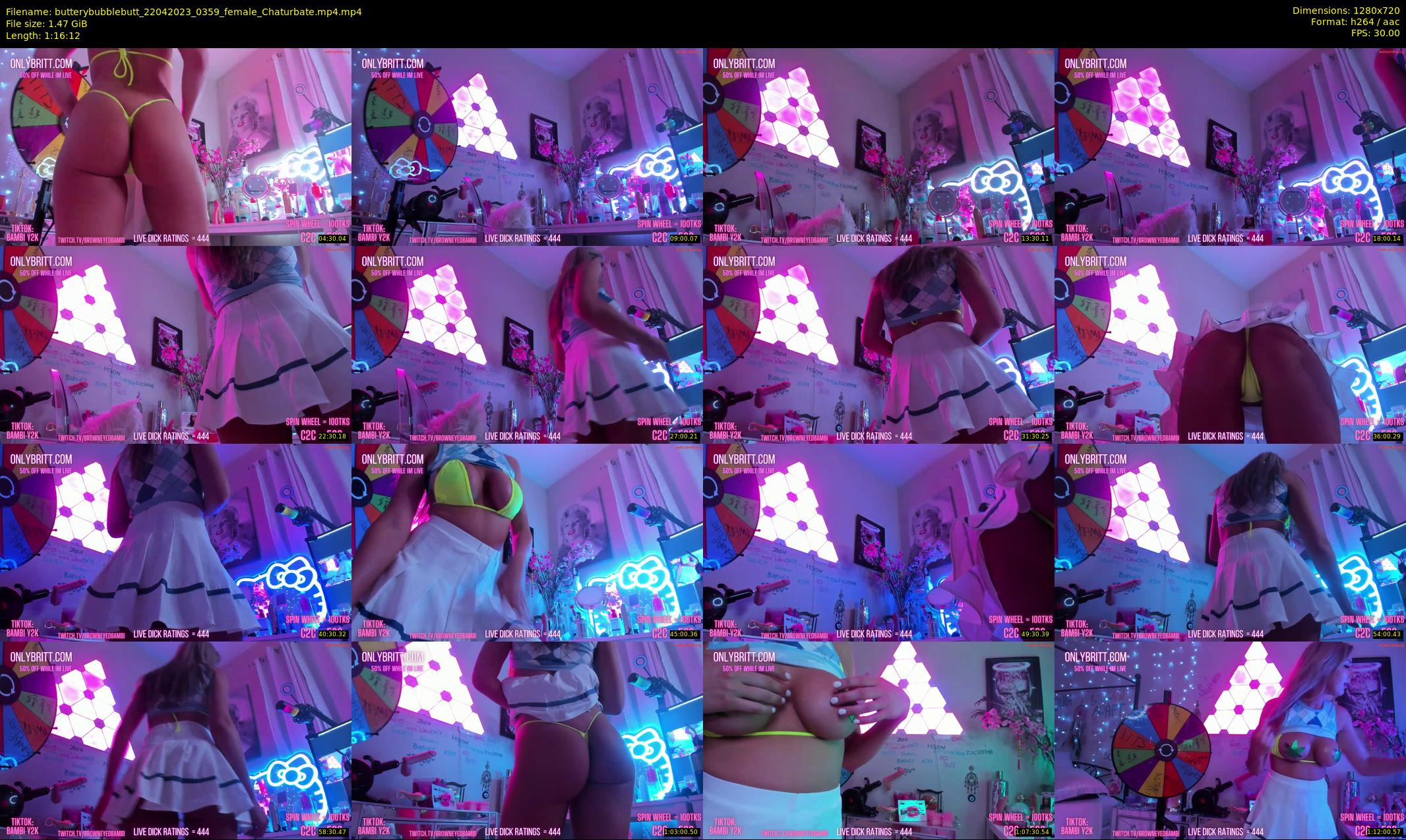 butterybubblebutt — 77 minute Chaturbate couple cam show recording, 720p, Apr 22, 2023