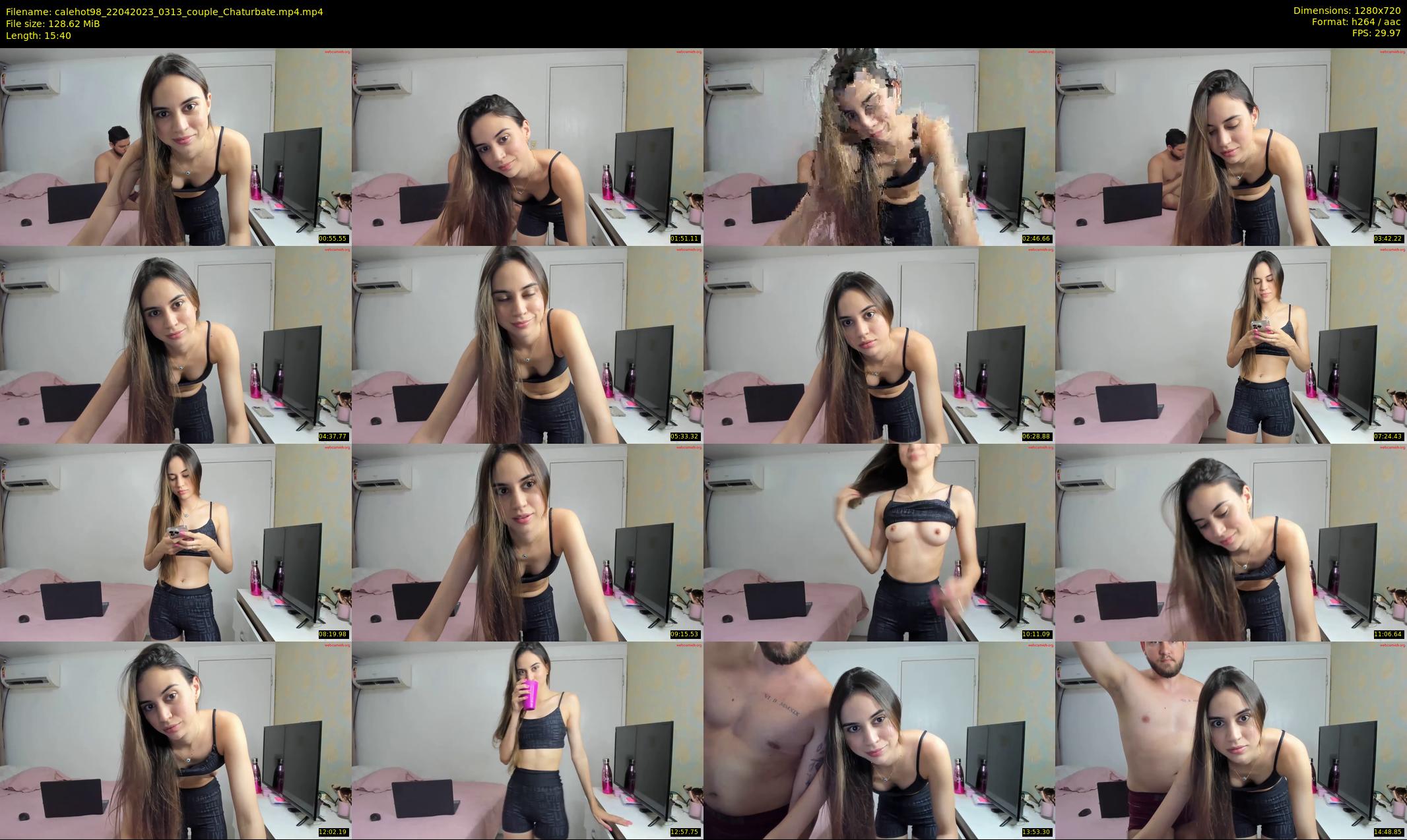 calehot98 — 16 minute Chaturbate couple cam show recording, 720p, Apr 22, 2023