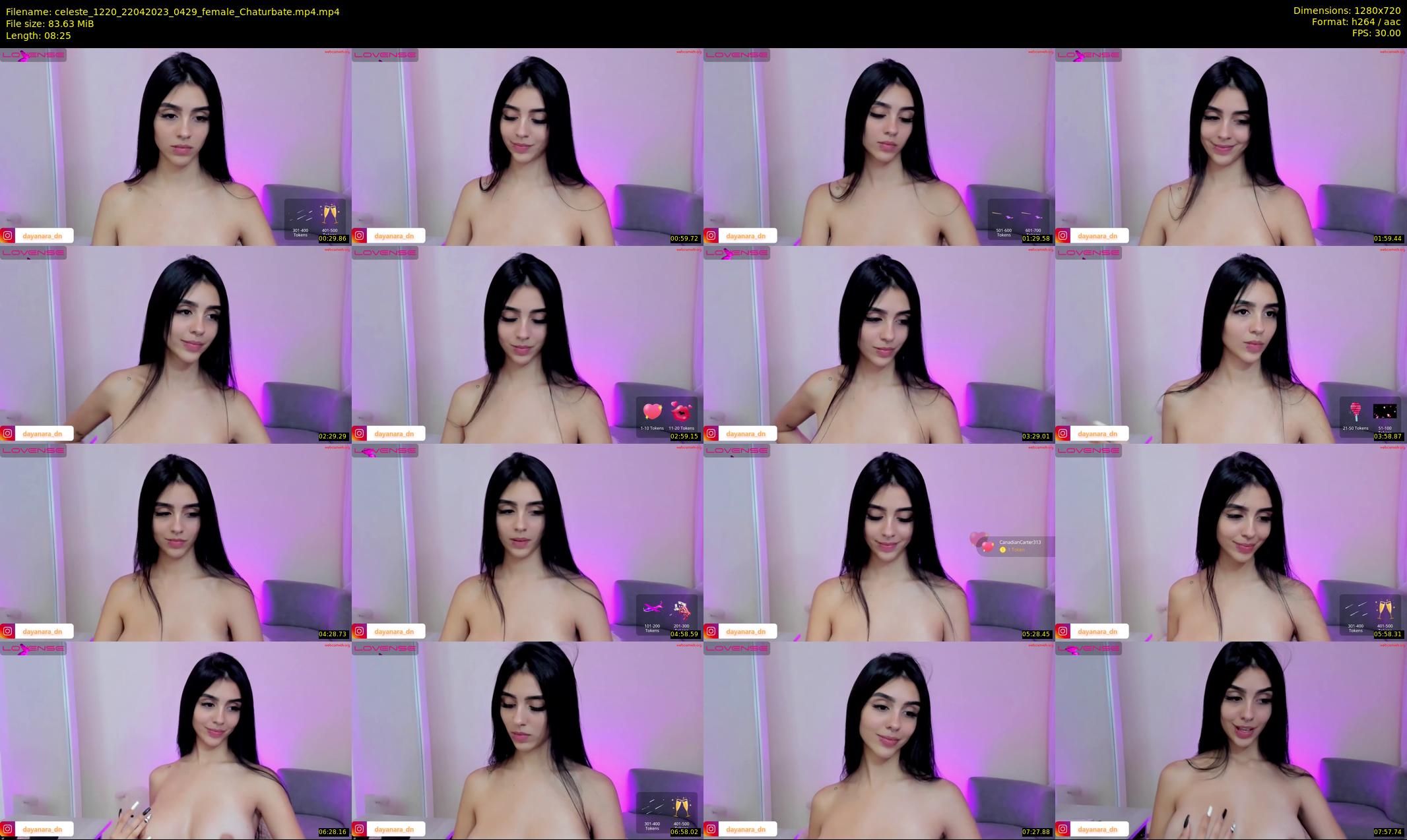 celeste_1220 — 9 minute Chaturbate female cam show recording, 720p, Apr 22, 2023