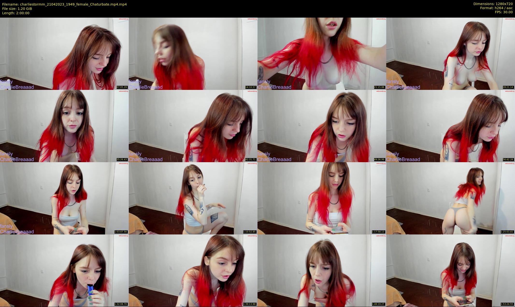 charliestormm — 120 minute Chaturbate female cam show recording, 720p, Apr 21, 2023