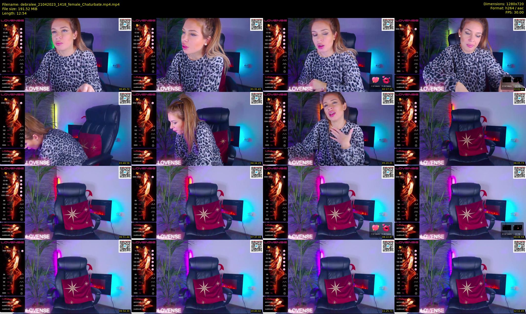 debralee — 13 minute Chaturbate female cam show recording, 720p, Apr 21, 2023