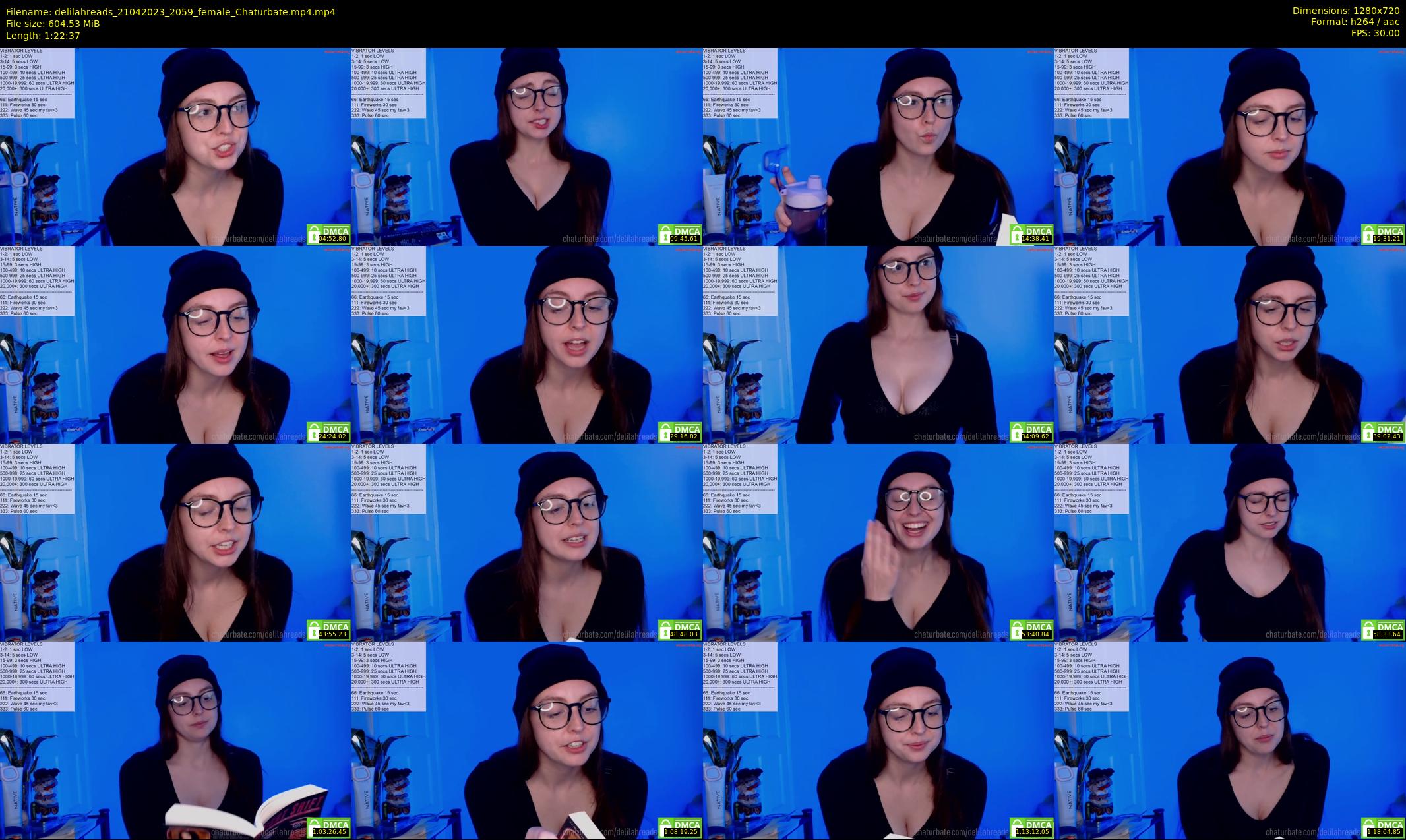 delilahreads — 83 minute Chaturbate female cam show recording, 720p, Apr 21, 2023