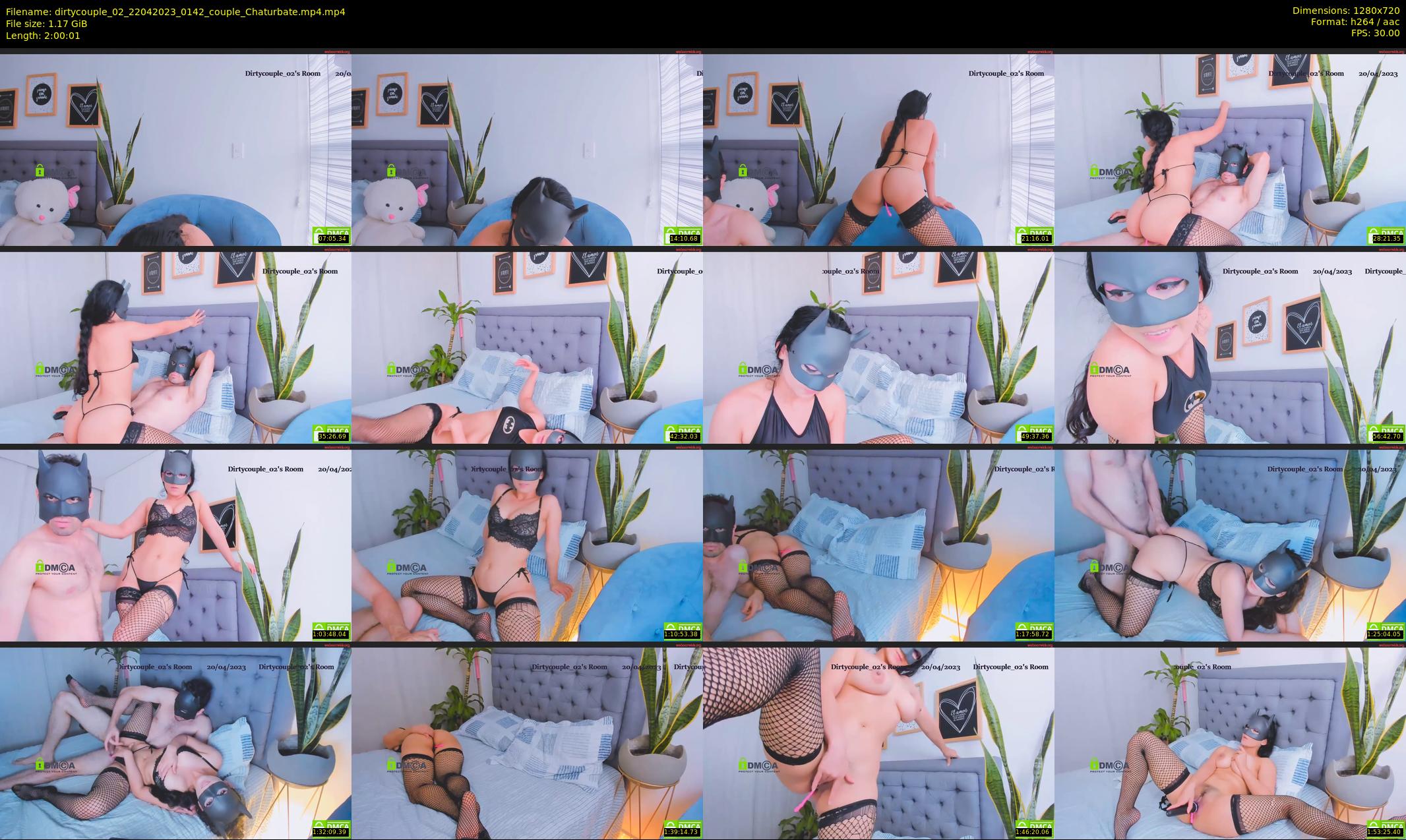 dirtycouple_02 — 121 minute Chaturbate couple cam show recording, 720p, Apr 22, 2023