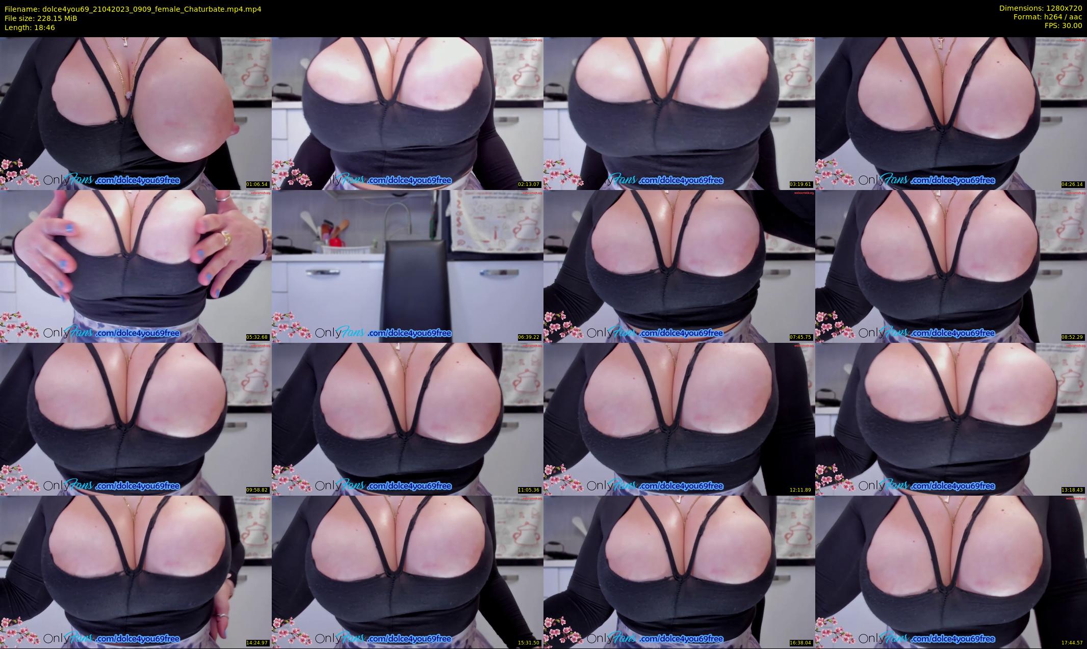 dolce4you69 — 19 minute Chaturbate female cam show recording, 720p, Apr 21, 2023