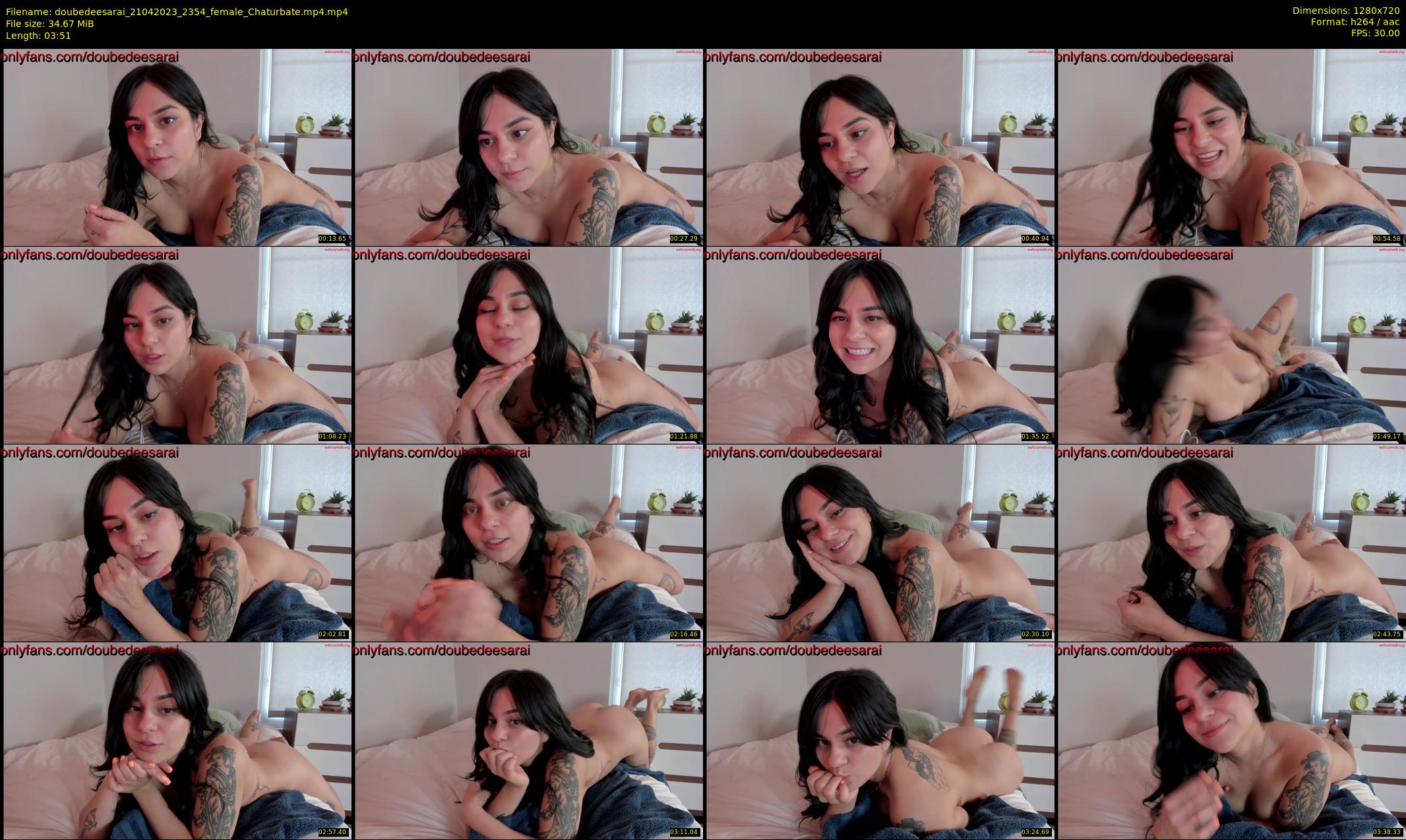 doubedeesarai — 4 minute Chaturbate female cam show recording, 720p, Apr 21, 2023