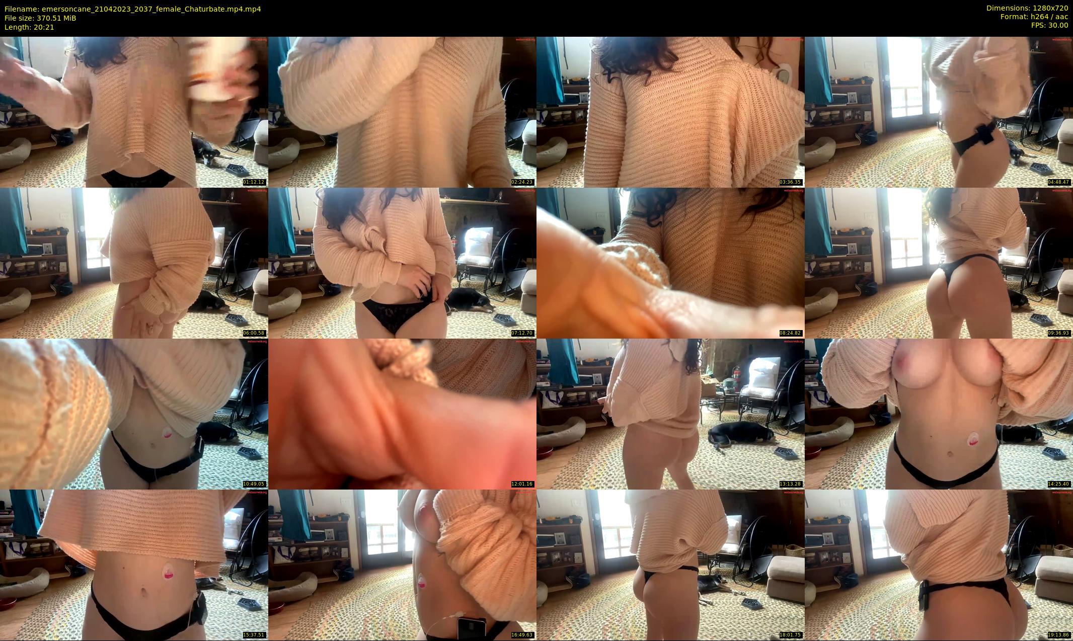 emersoncane — 21 minute Chaturbate female cam show recording, 720p, Apr 21, 2023