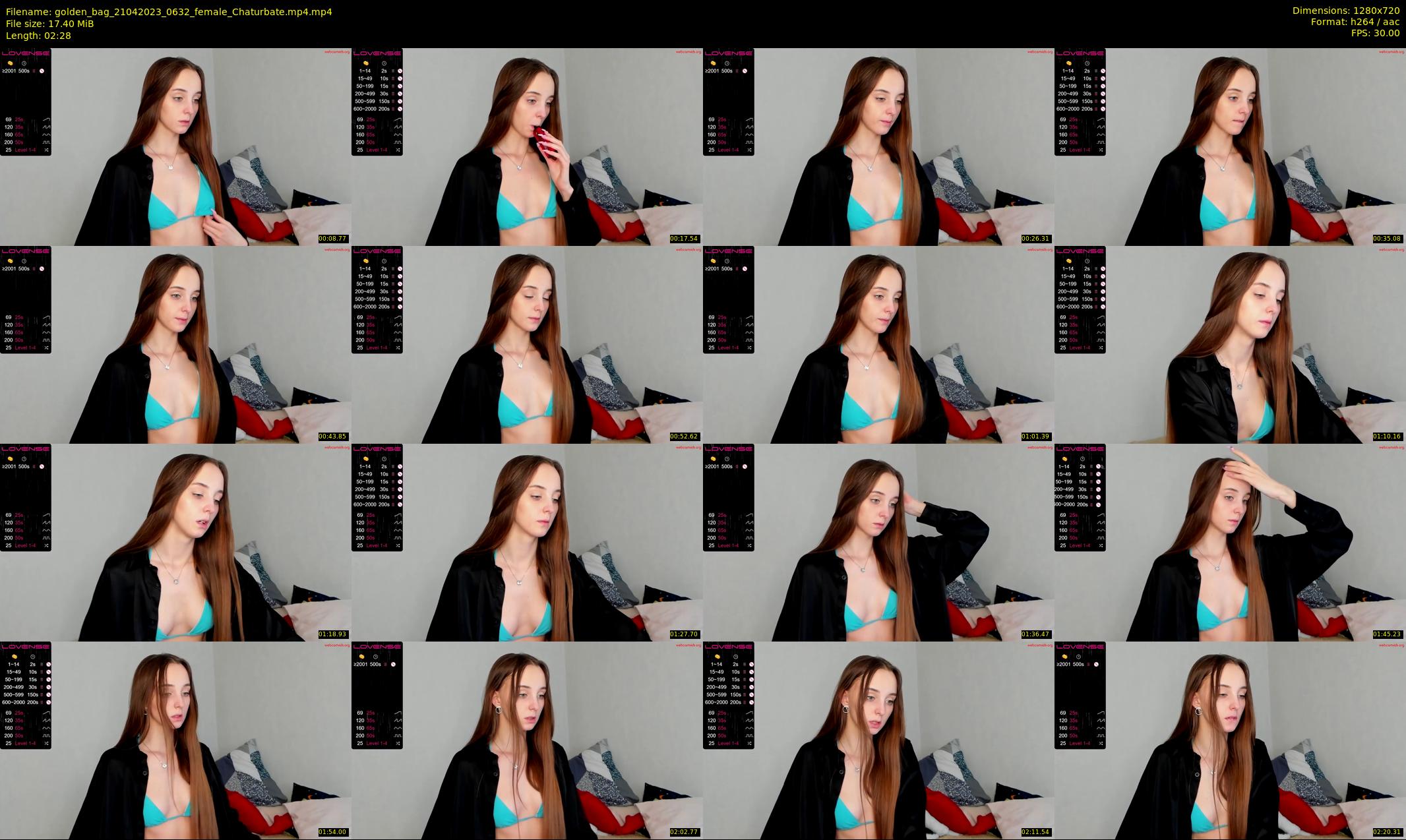 golden_bag — 3 minute Chaturbate female cam show recording, 720p, Apr 21, 2023