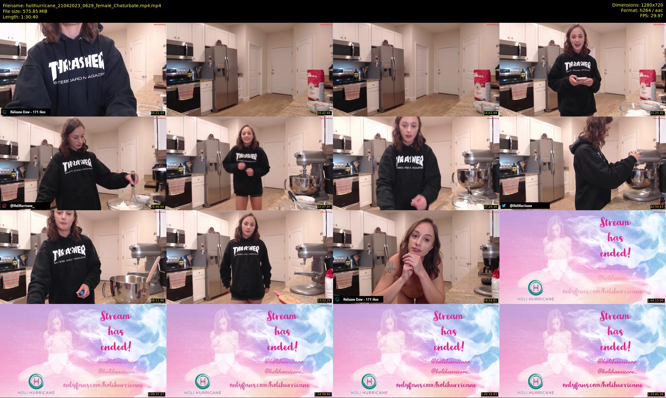 holihurricane — 91 minute Chaturbate female cam show recording, 720p, Apr 21, 2023