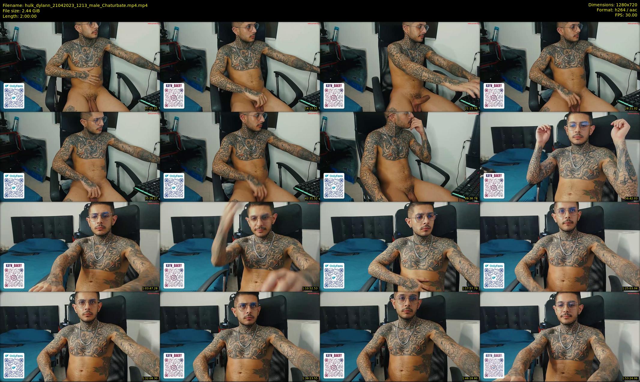 hulk_dylann — 120 minute Chaturbate male cam show recording, 720p, Apr 21, 2023