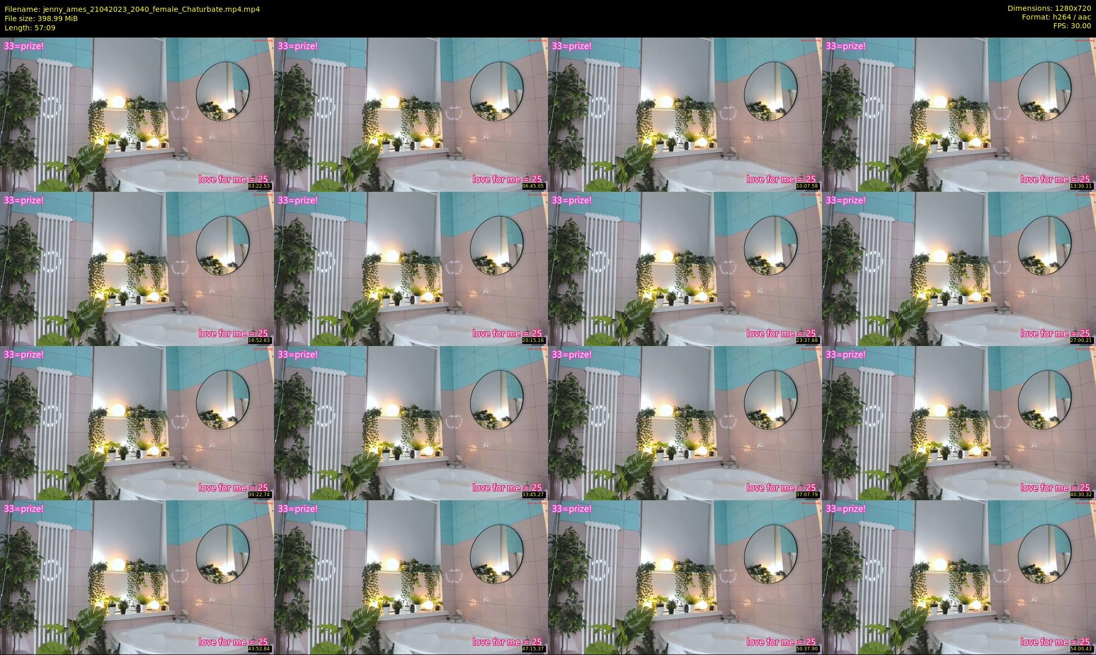 jenny_ames — 58 minute Chaturbate female cam show recording, 720p, Apr 21, 2023