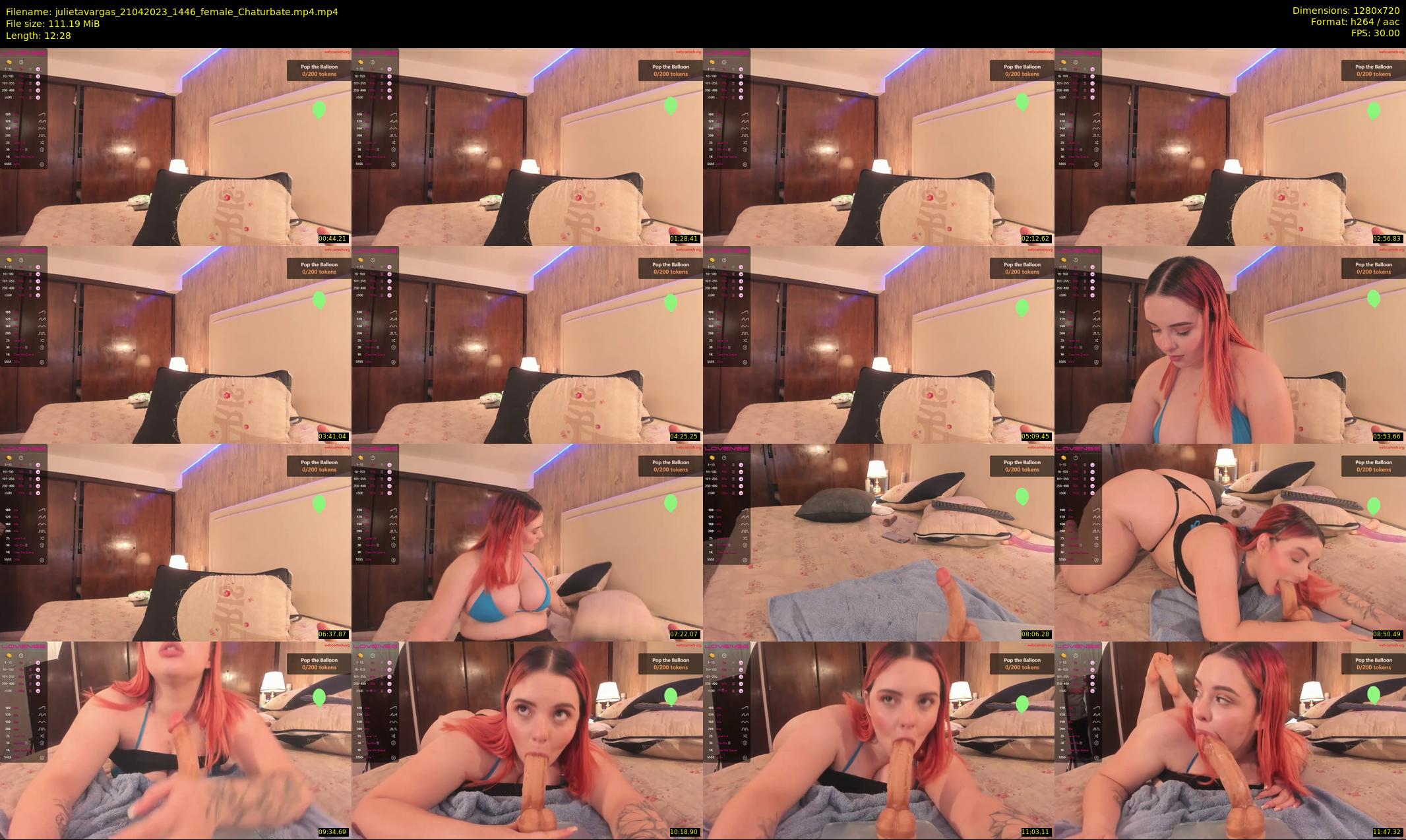 julietavargas — 13 minute Chaturbate female cam show recording, 720p, Apr 21, 2023
