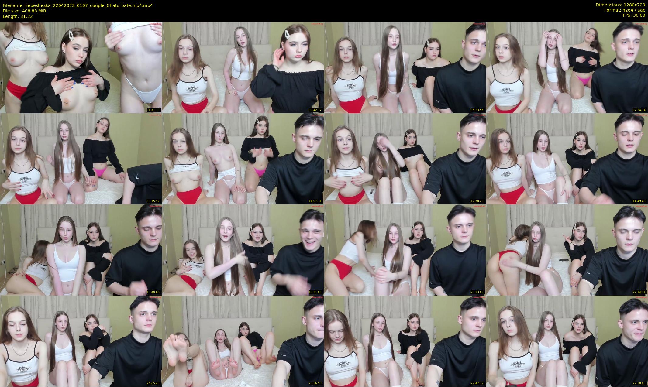 kebesheska — 32 minute Chaturbate couple cam show recording, 720p, Apr 22, 2023
