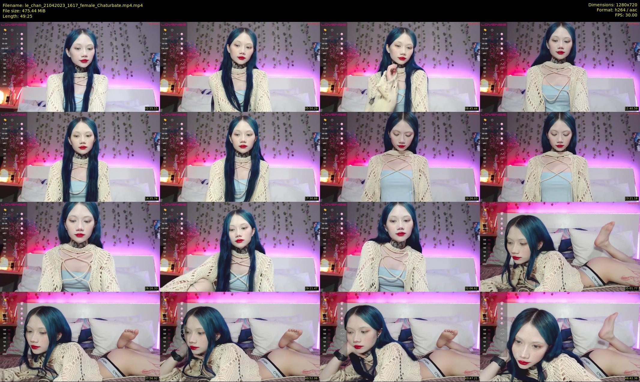 le_chan — 50 minute Chaturbate female cam show recording, 720p, Apr 21, 2023