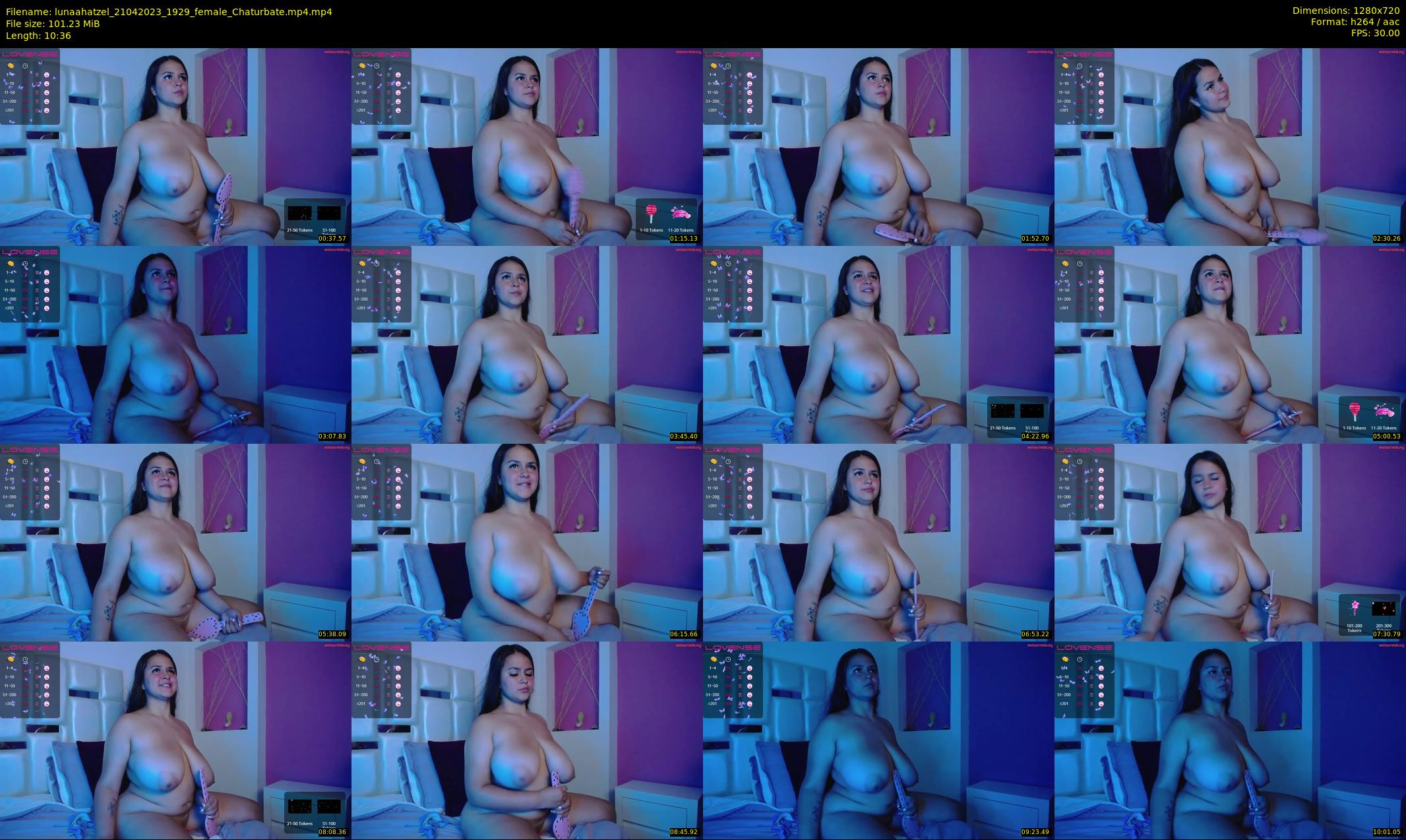 lunaahatzel — 11 minute Chaturbate female cam show recording, 720p, Apr 21, 2023