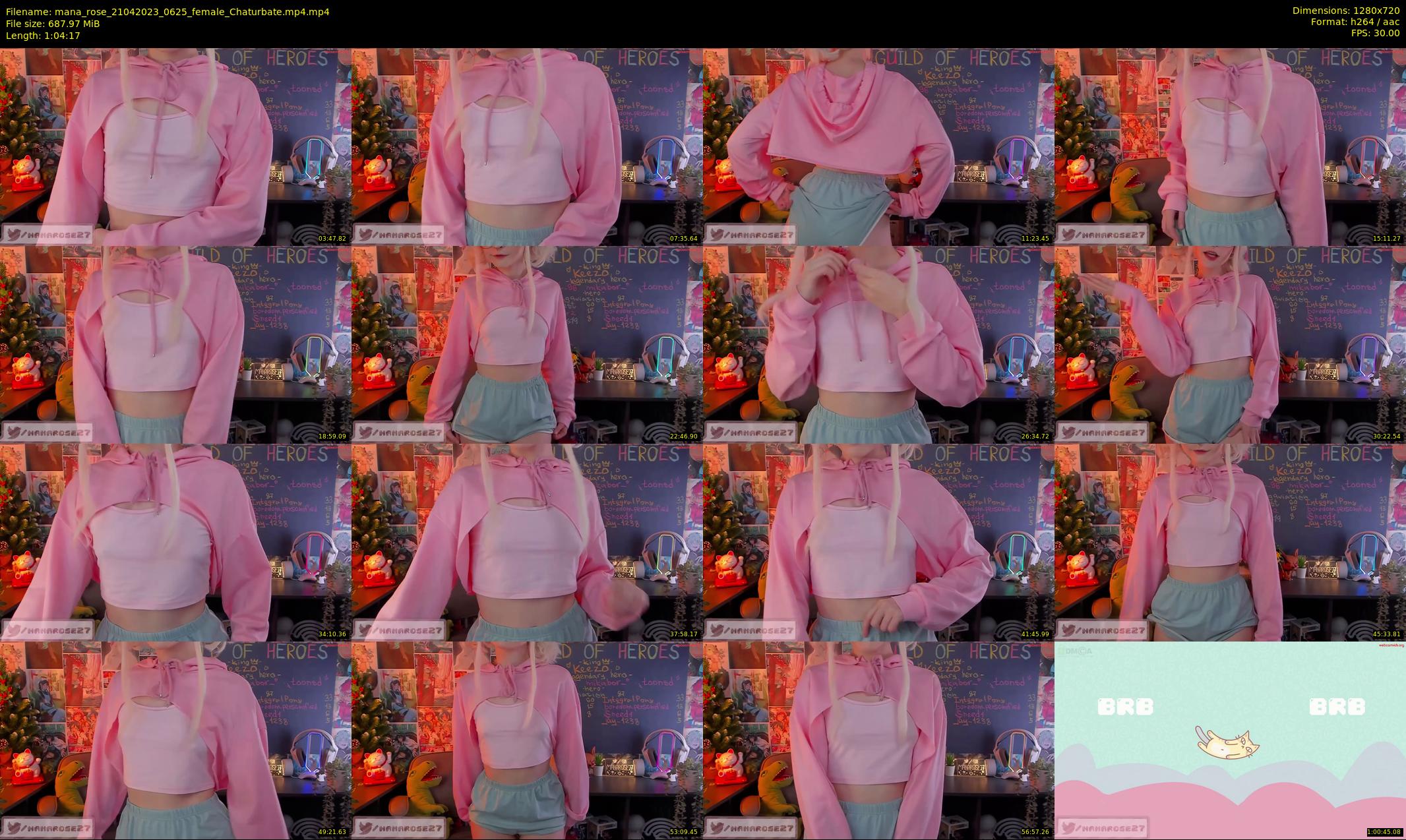 mana_rose — 65 minute Chaturbate female cam show recording, 720p, Apr 21, 2023