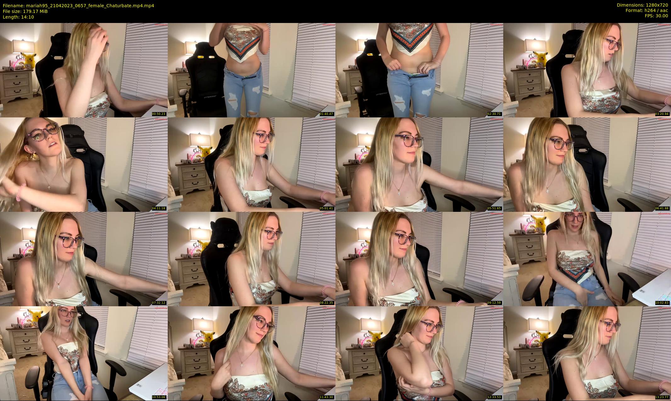 mariah95 — 15 minute Chaturbate female cam show recording, 720p, Apr 21, 2023