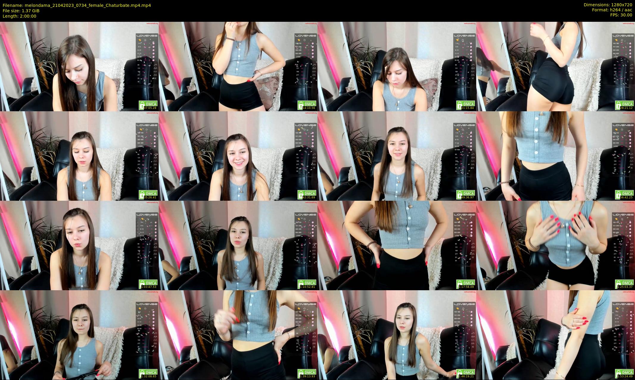 melondama — 120 minute Chaturbate female cam show recording, 720p, Apr 21, 2023