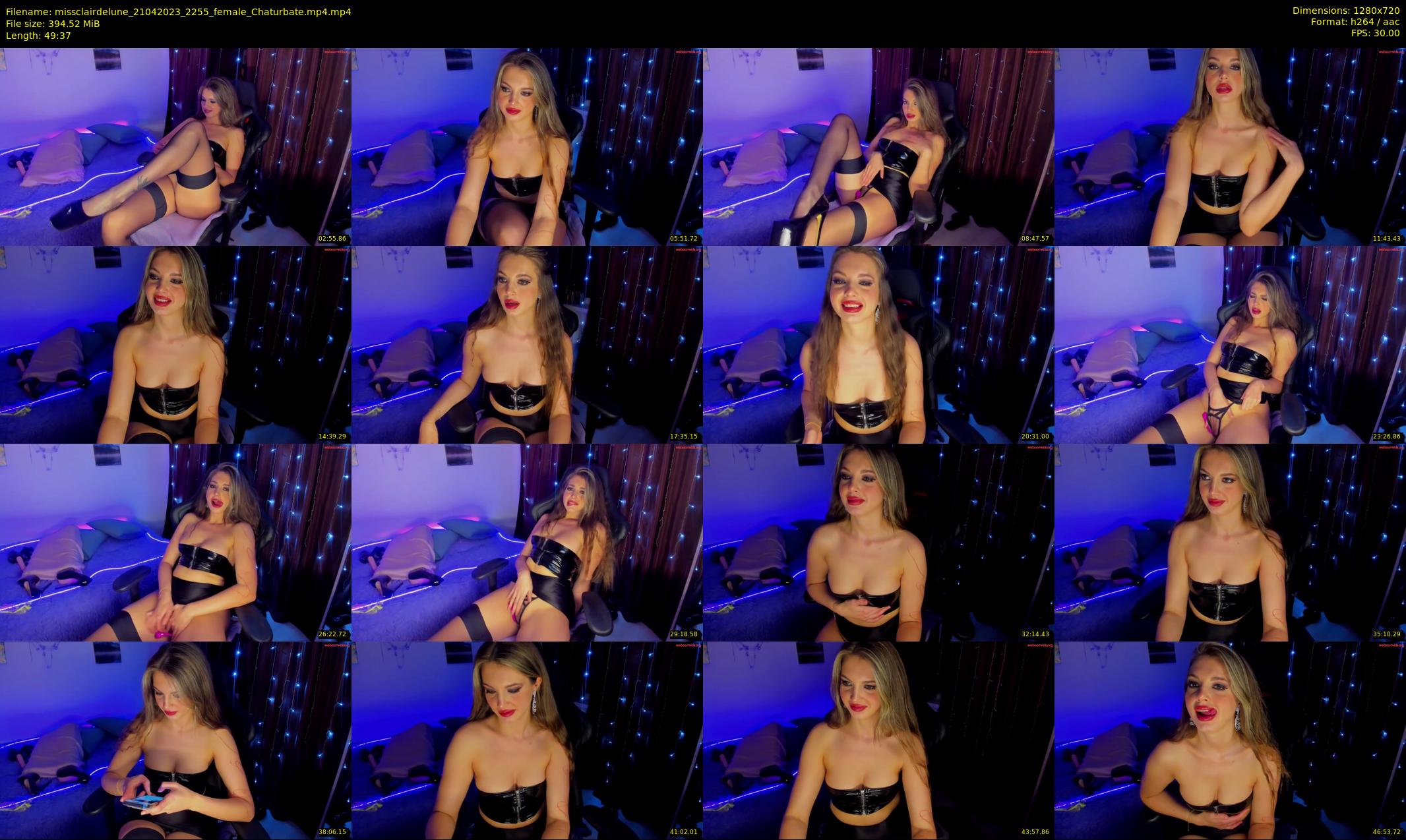 missclairdelune — 50 minute Chaturbate female cam show recording, 720p, Apr 21, 2023