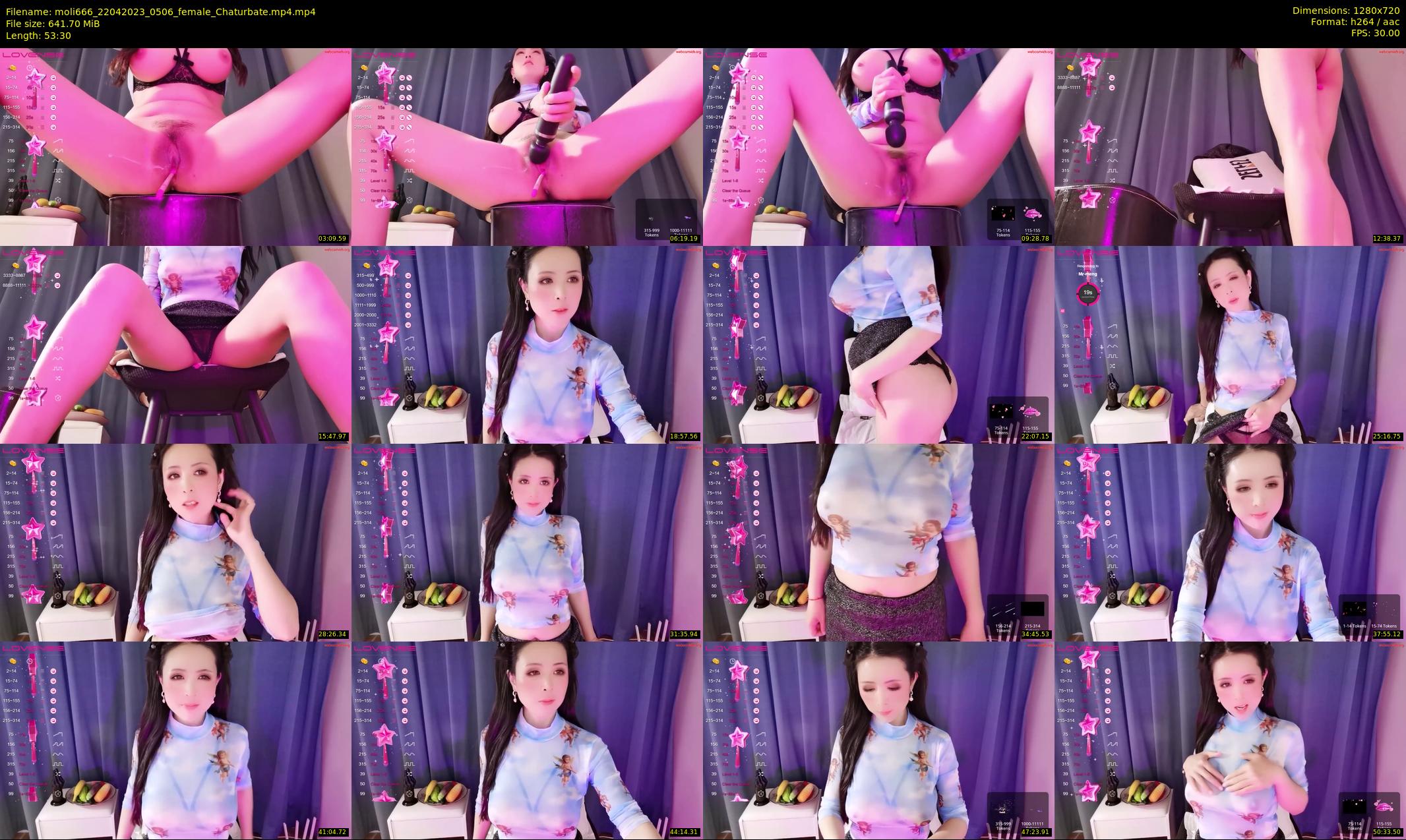 moli666 — 54 minute Chaturbate female cam show recording, 720p, Apr 22, 2023