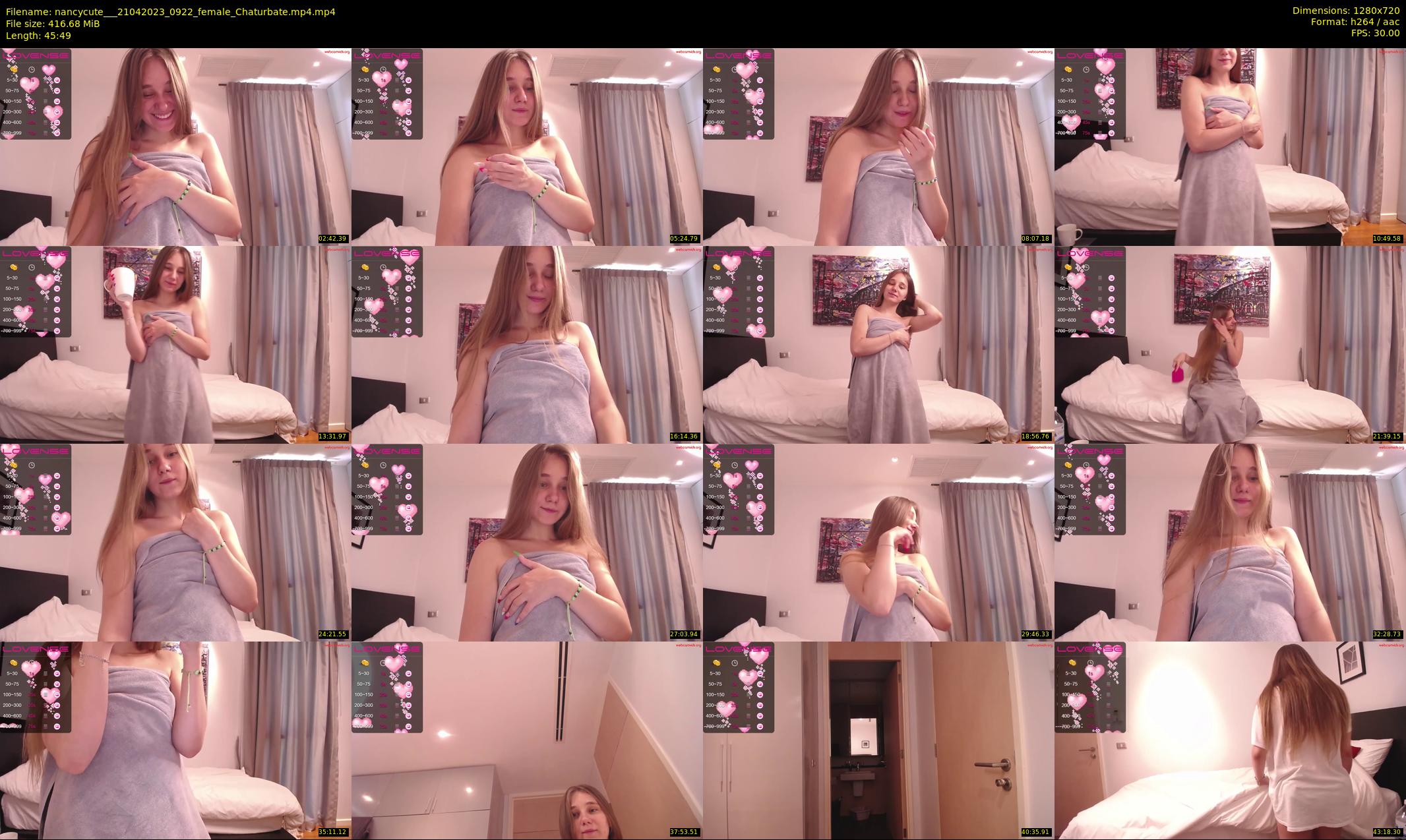nancycute__ — 46 minute Chaturbate female cam show recording, 720p, Apr 21, 2023