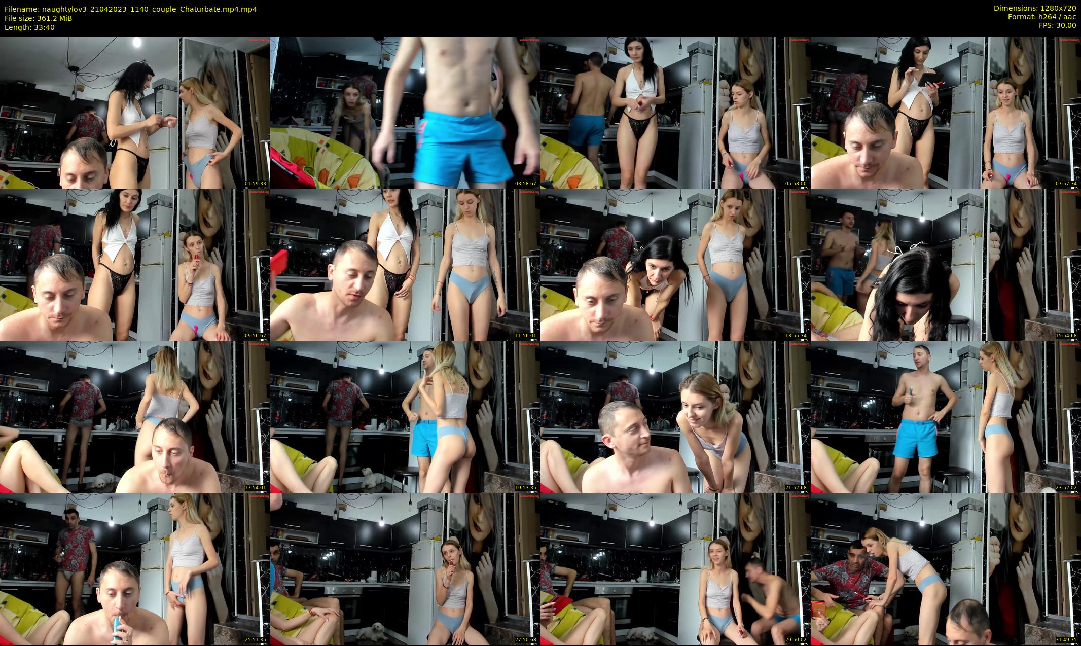 naughtylov3 — 34 minute Chaturbate couple cam show recording, 720p, Apr 21, 2023