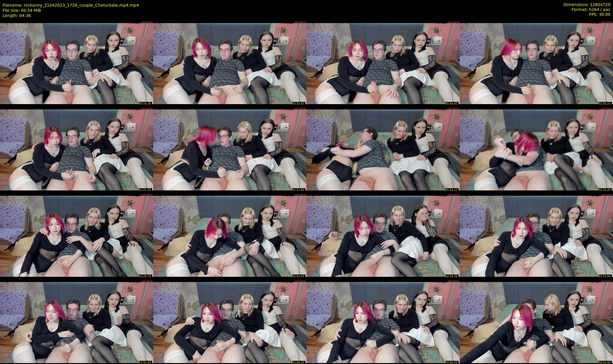 nickanny — 5 minute Chaturbate couple cam show recording, 720p, Apr 21, 2023