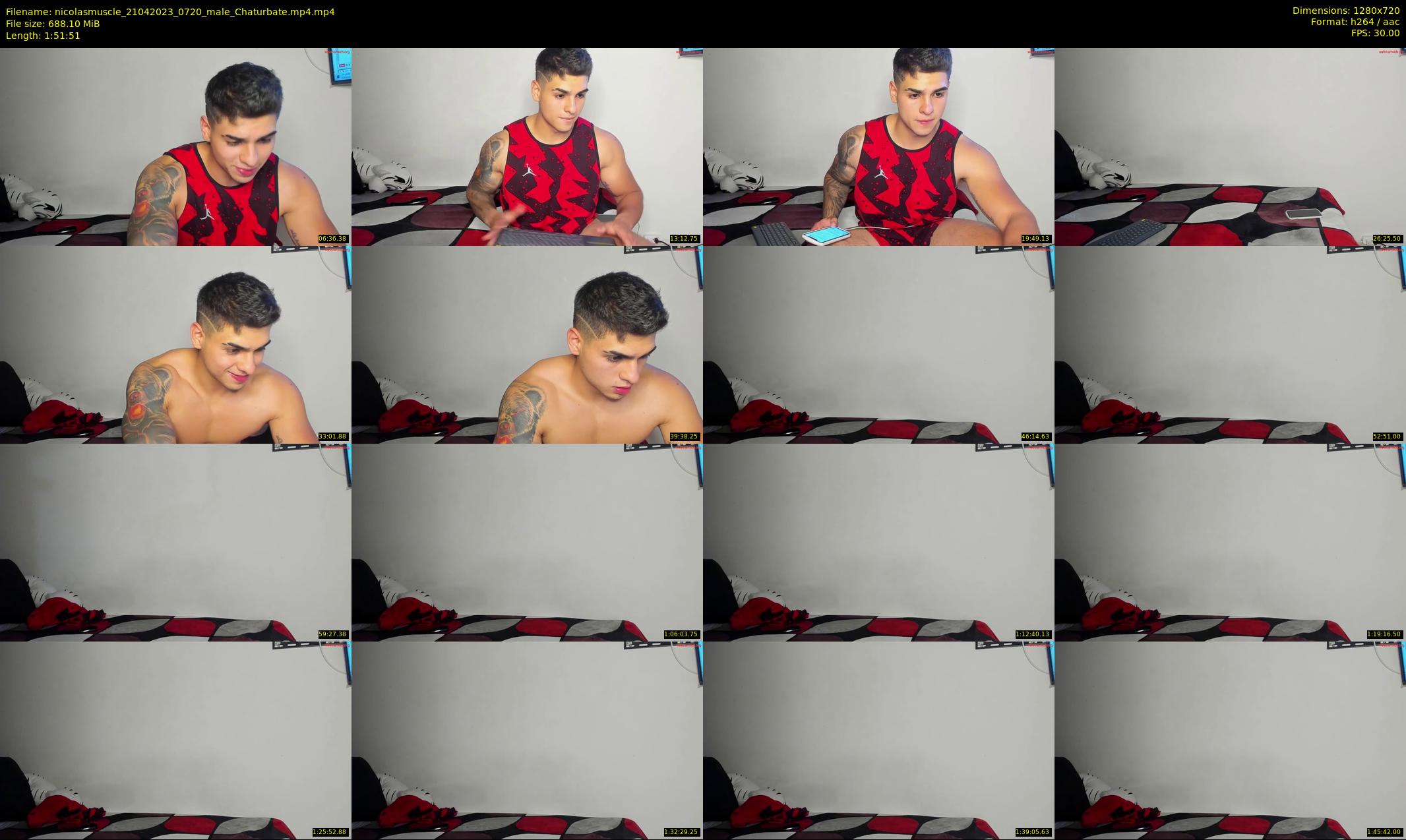 nicolasmuscle — 112 minute Chaturbate male cam show recording, 720p, Apr 21, 2023