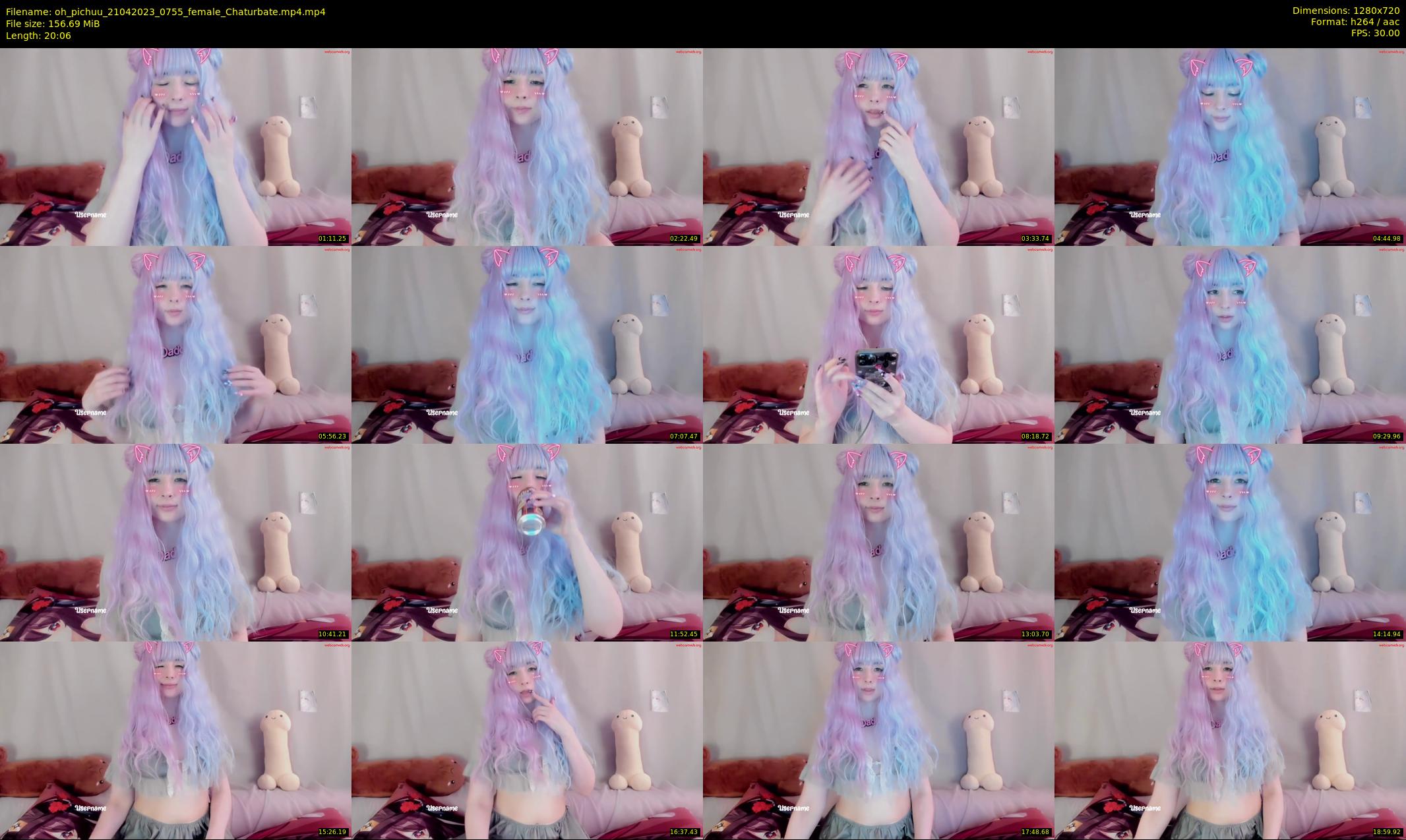oh_pichuu — 21 minute Chaturbate female cam show recording, 720p, Apr 21, 2023