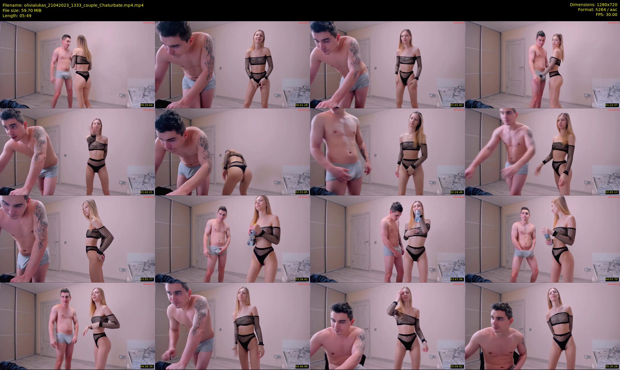 olivialukas — 6 minute Chaturbate couple cam show recording, 720p, Apr 21, 2023