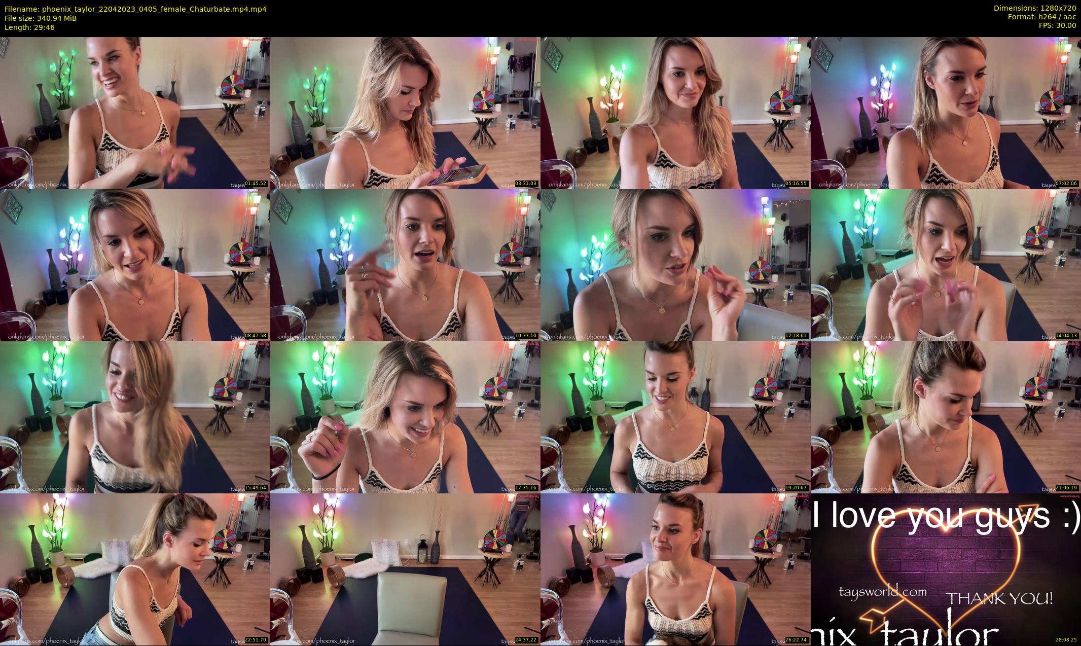 phoenix_taylor — 30 minute Chaturbate female cam show recording, 720p, Apr 22, 2023