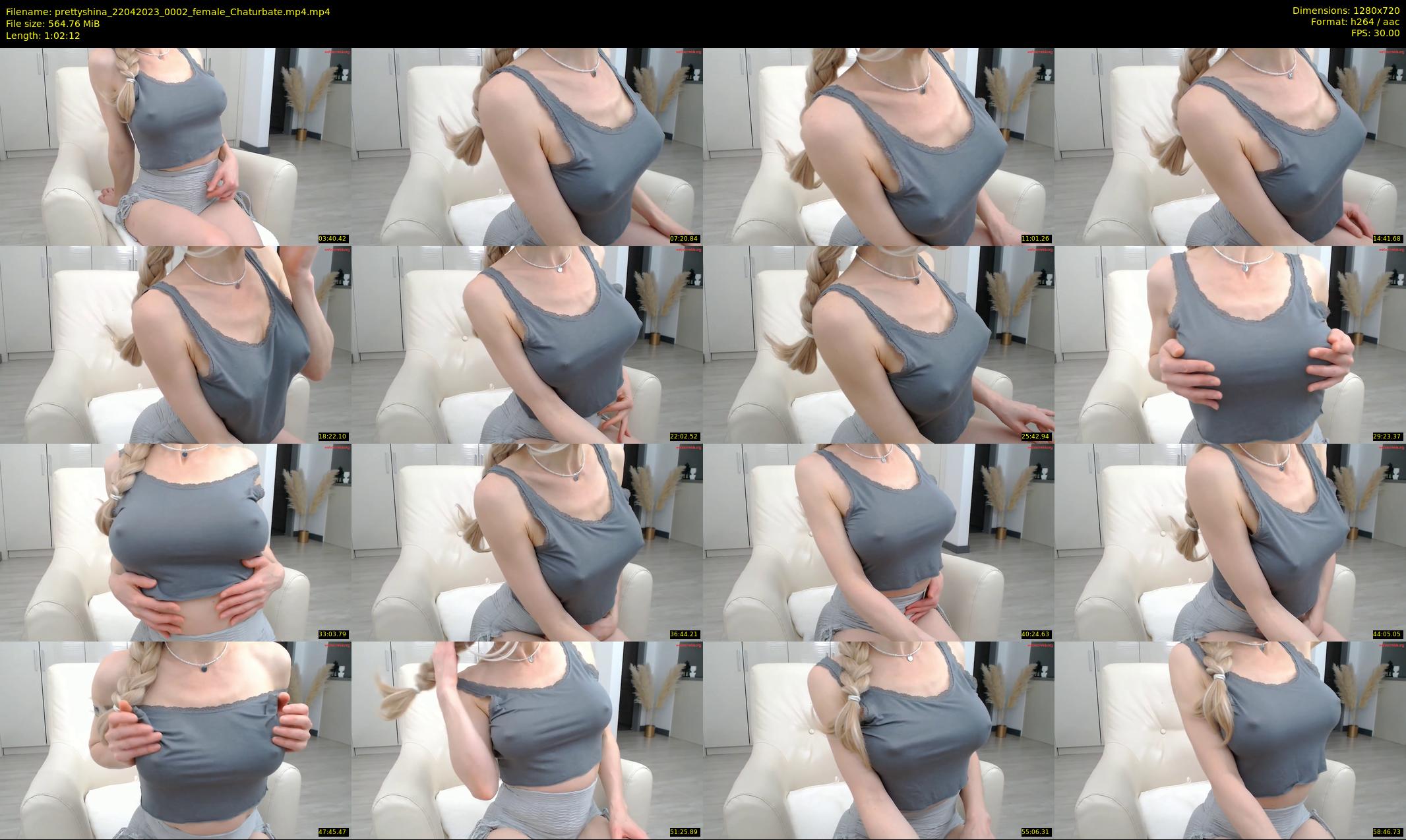 prettyshina — 63 minute Chaturbate female cam show recording, 720p, Apr 22, 2023