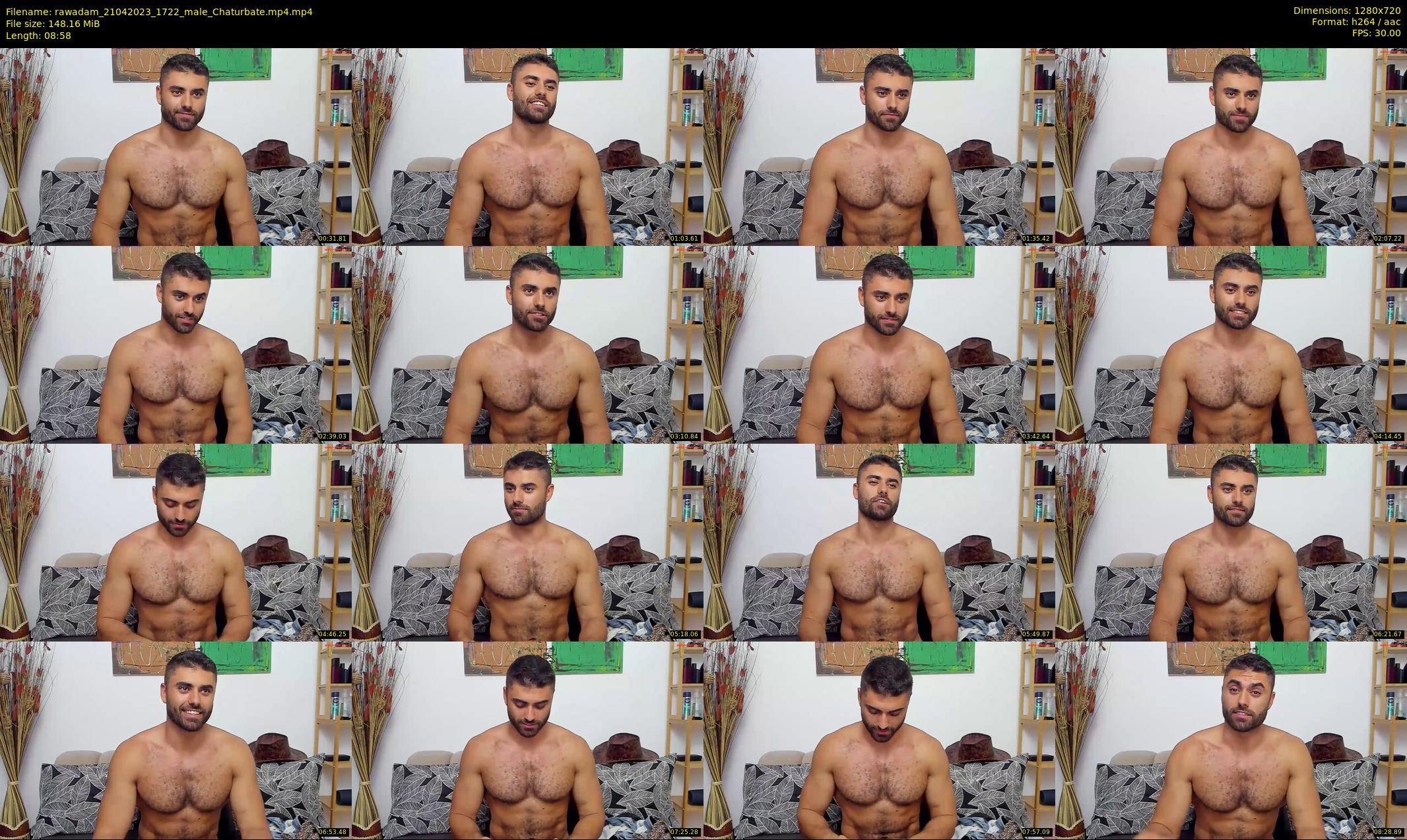 rawadam — 9 minute Chaturbate male cam show recording, 720p, Apr 21, 2023