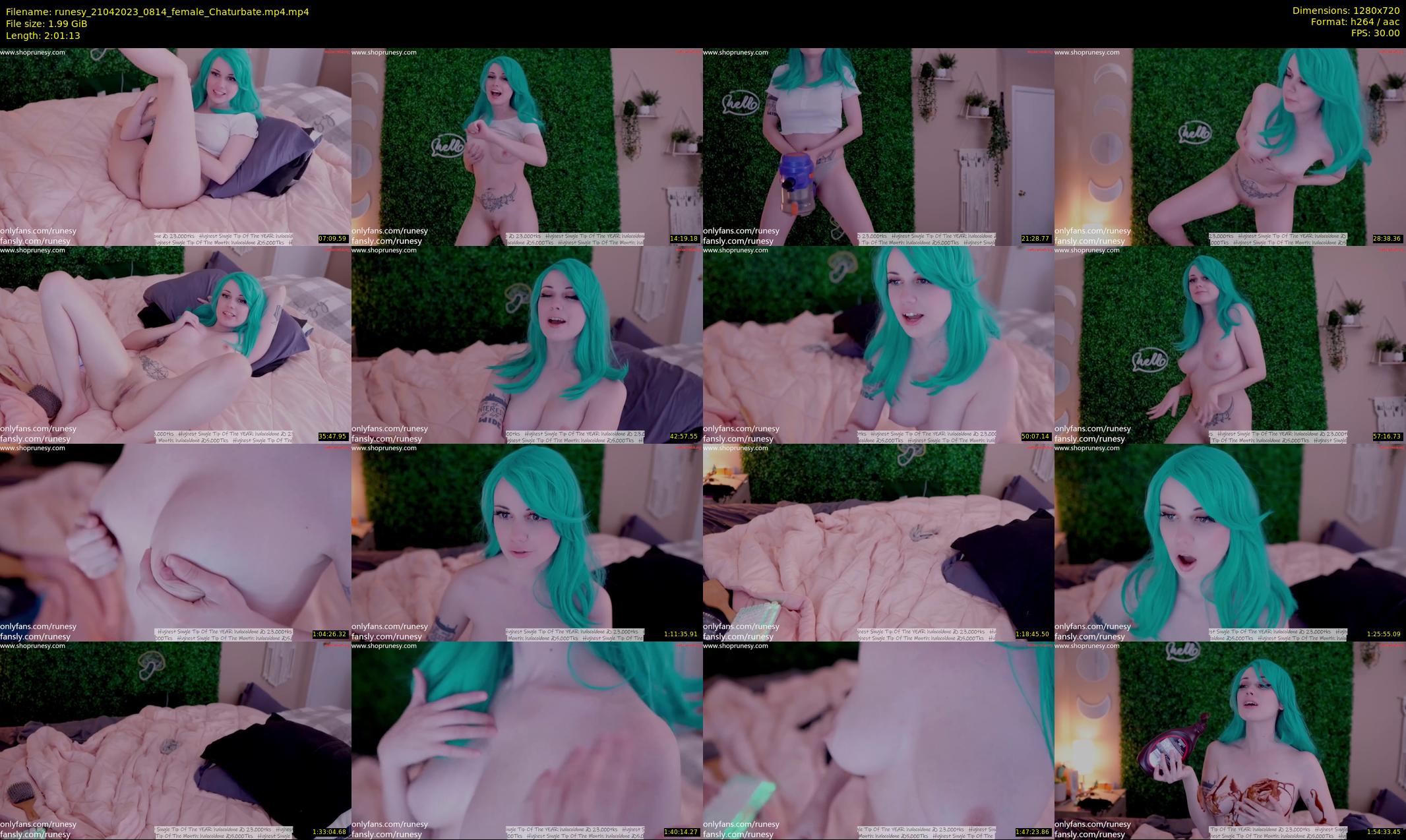 runesy — 122 minute Chaturbate female cam show recording, 720p, Apr 21, 2023