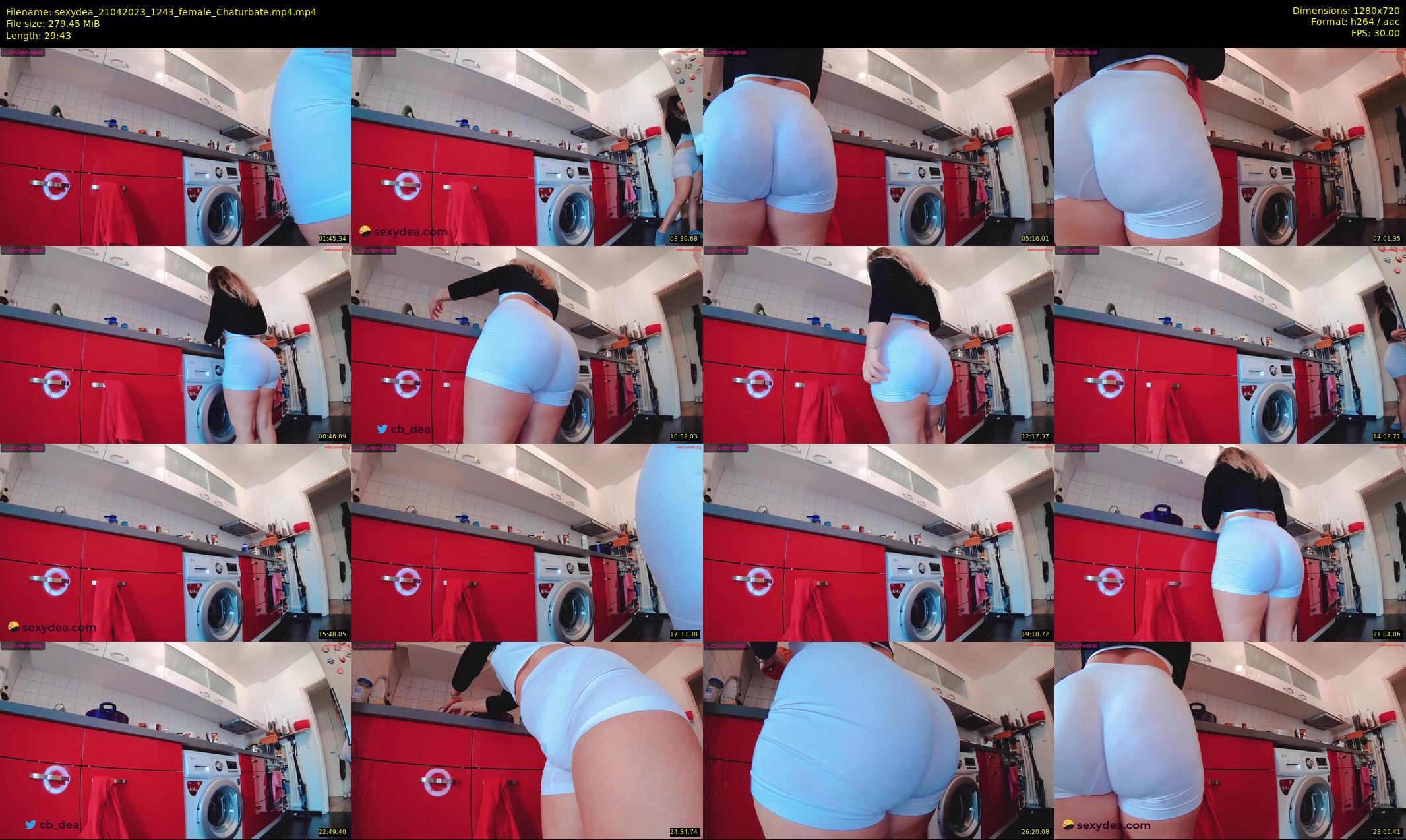 sexydea — 30 minute Chaturbate female cam show recording, 720p, Apr 21, 2023