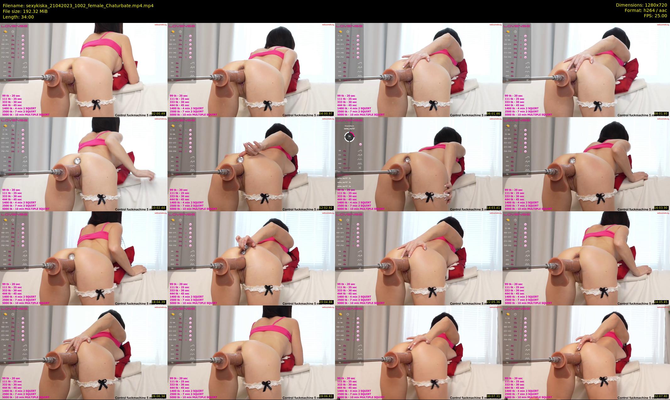 sexykiska — 34 minute Chaturbate female cam show recording, 720p, Apr 21, 2023