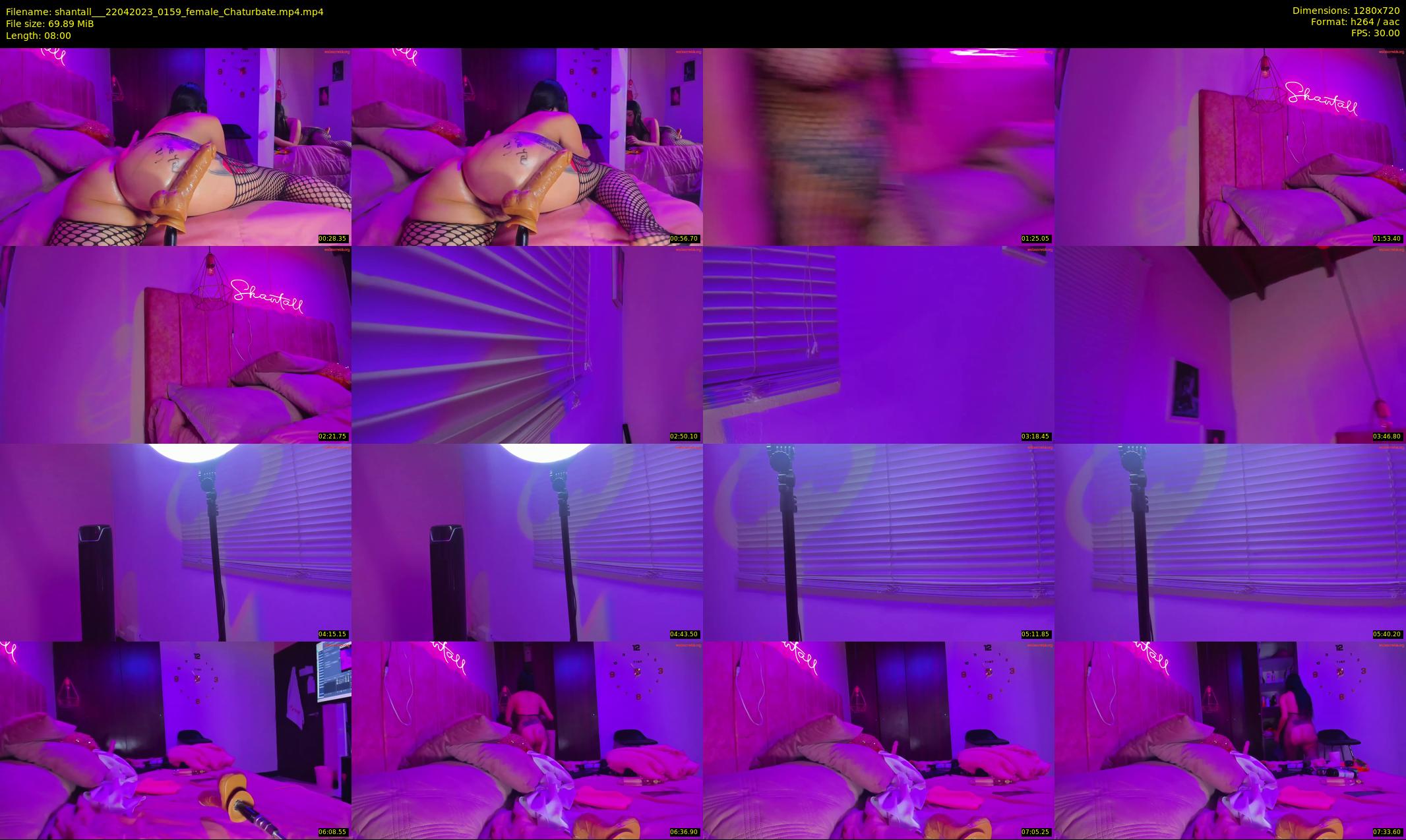 shantall__ — 8 minute Chaturbate female cam show recording, 720p, Apr 22, 2023